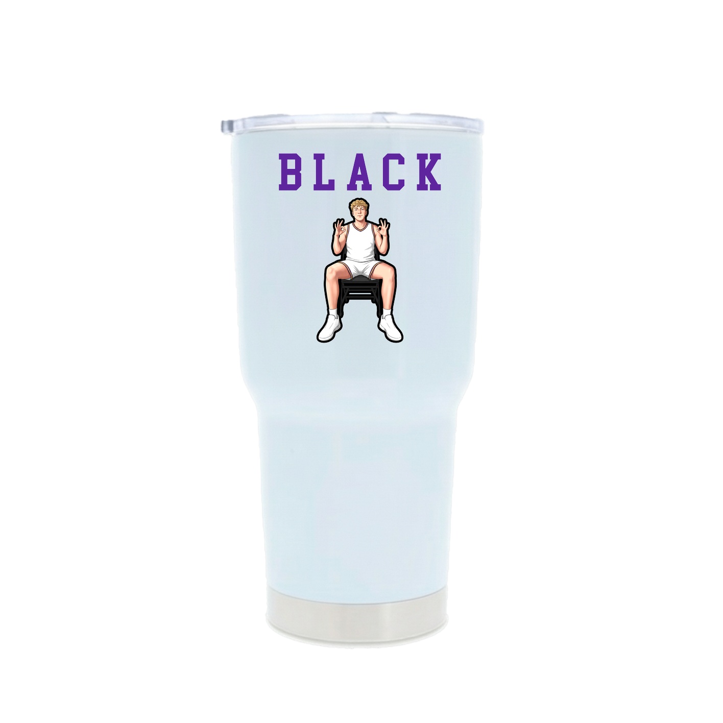 30oz Stainless Steel Tumbler — Shirsey in White