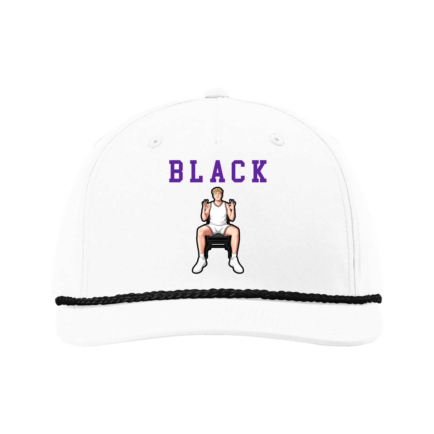 Five-Panel Classic Rope Cap — Shirsey in White