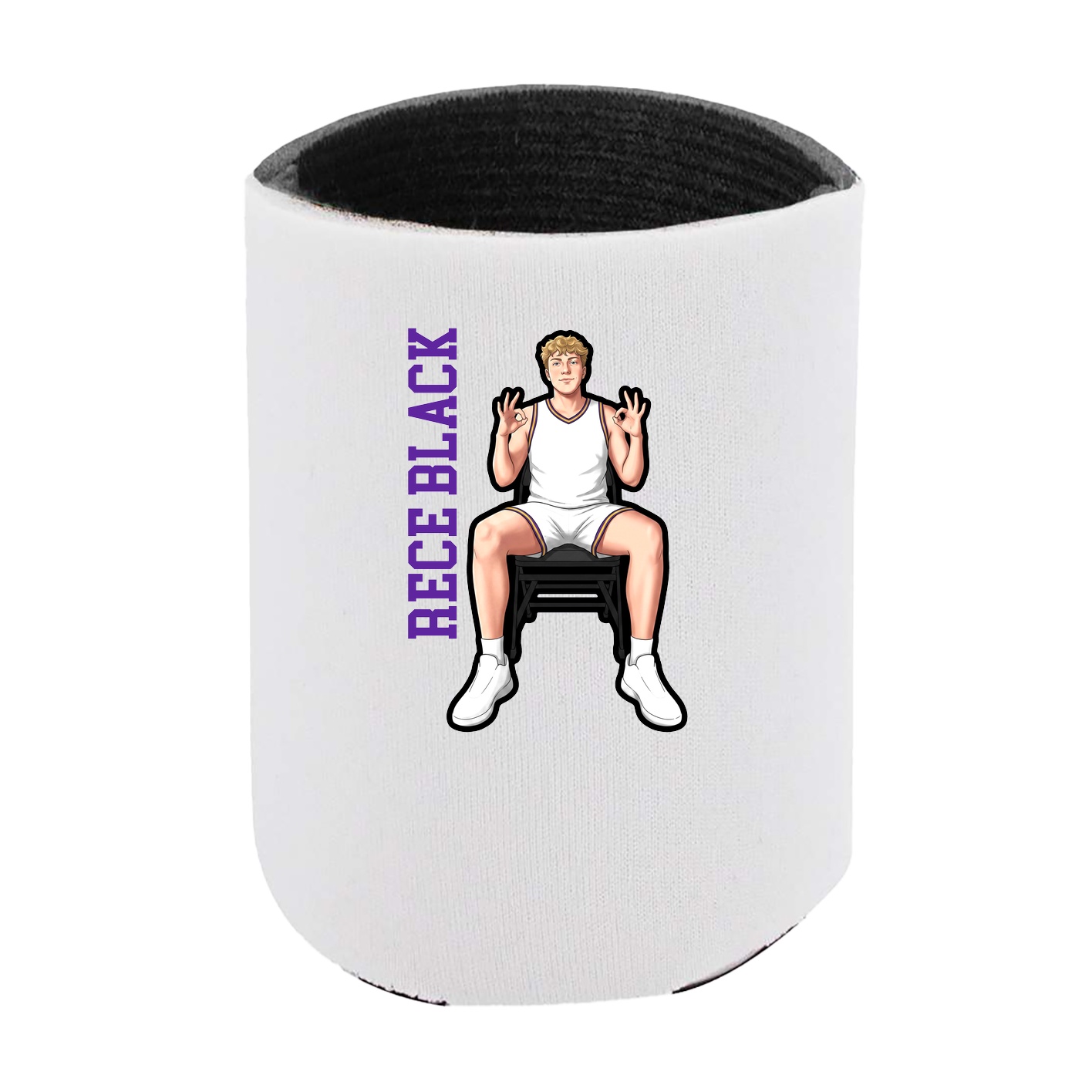 Can Holder — Name Vertical in White