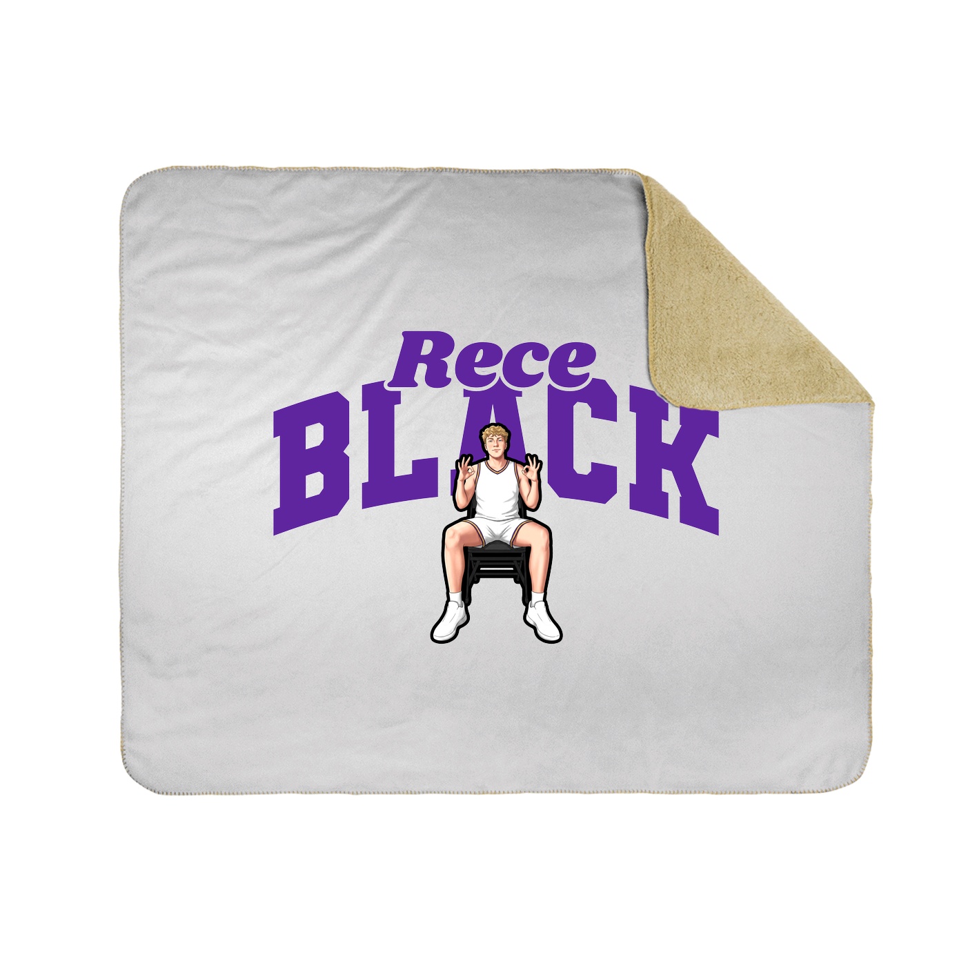 Throw Blanket — Signature Arch in White