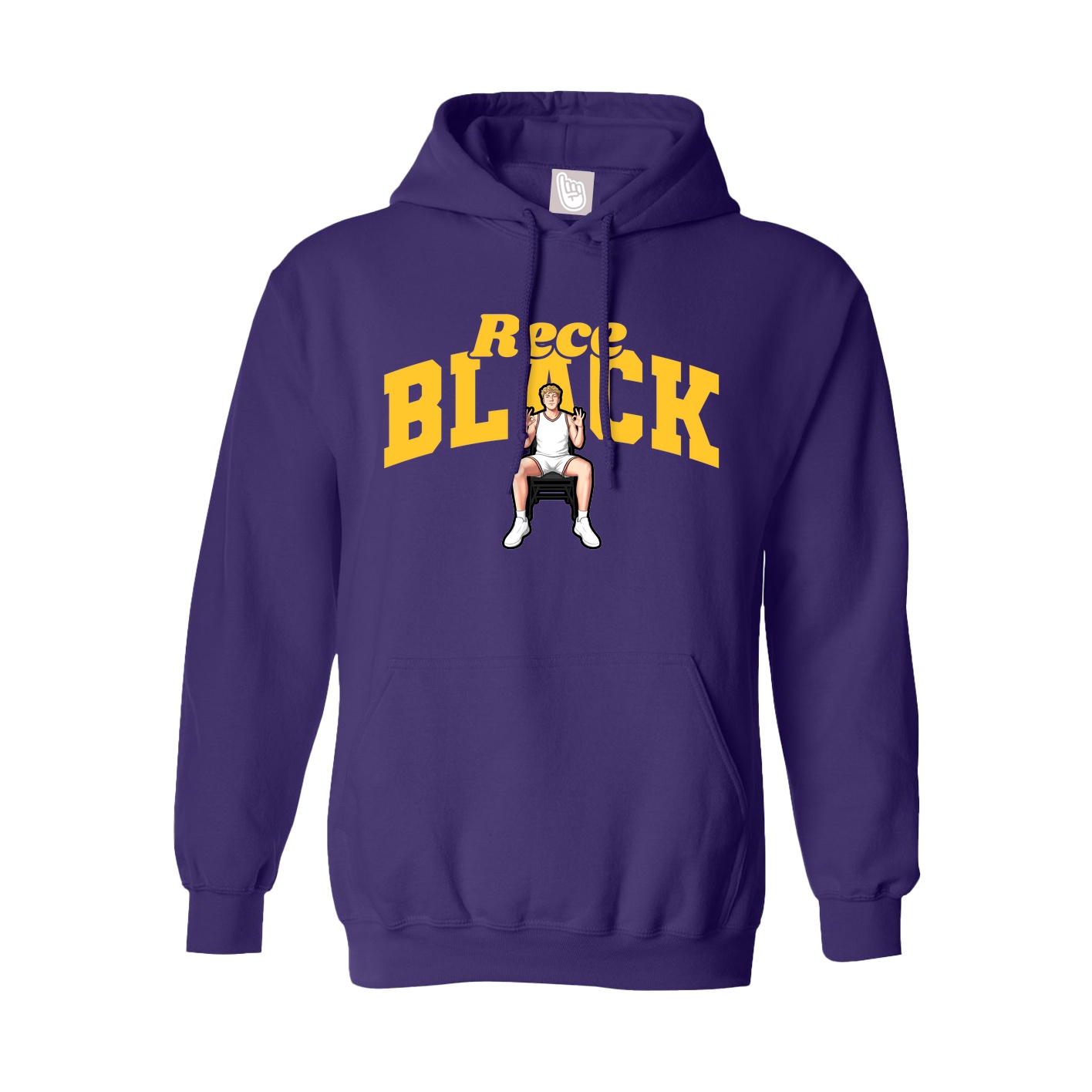 Youth Hoodie — Signature Arch in Purple