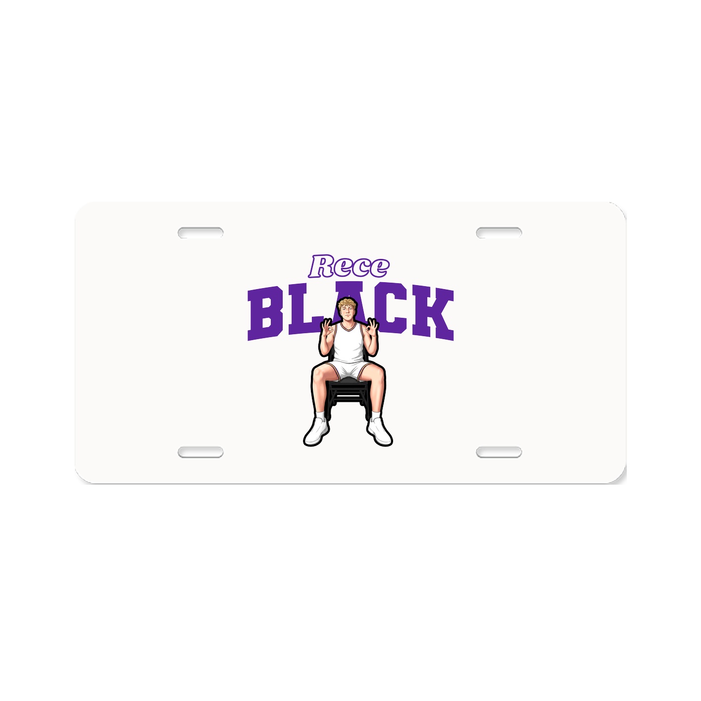 License Plate — Name Arch in Classic