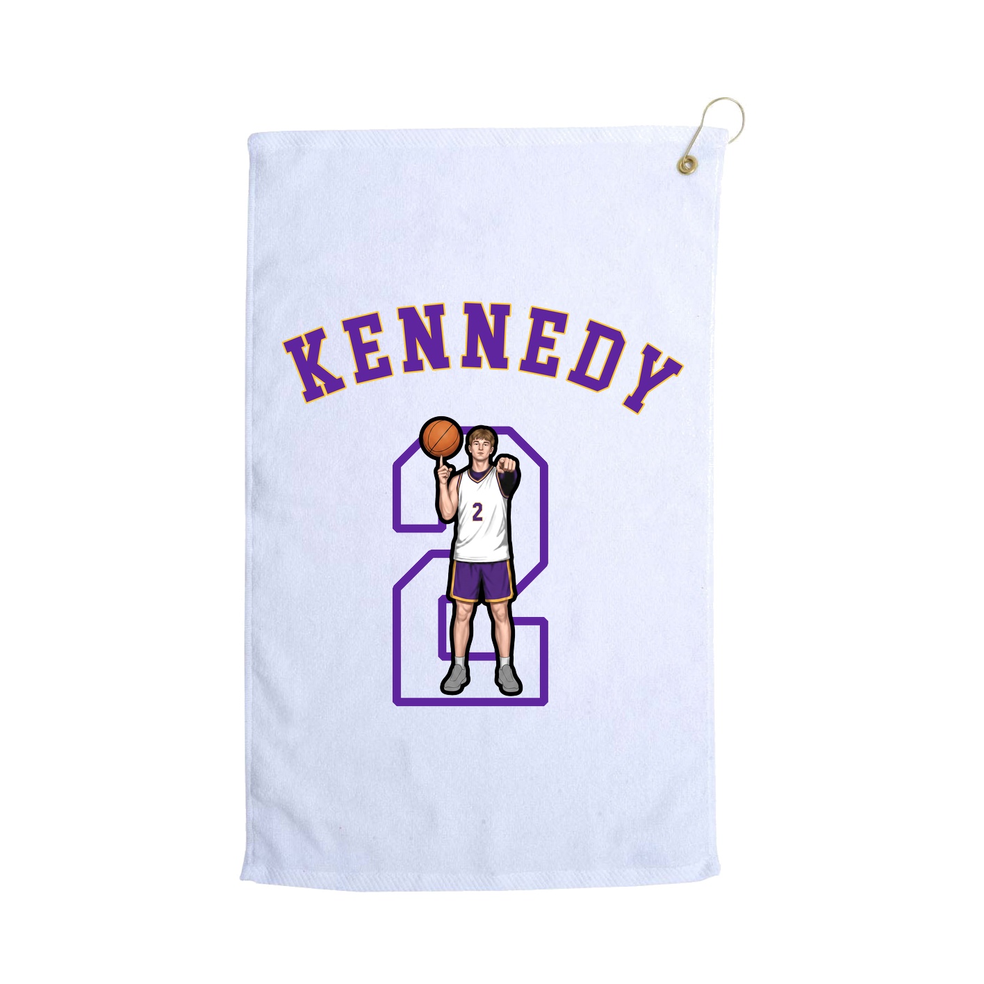 Golf Towel — Shirsey Arch in White