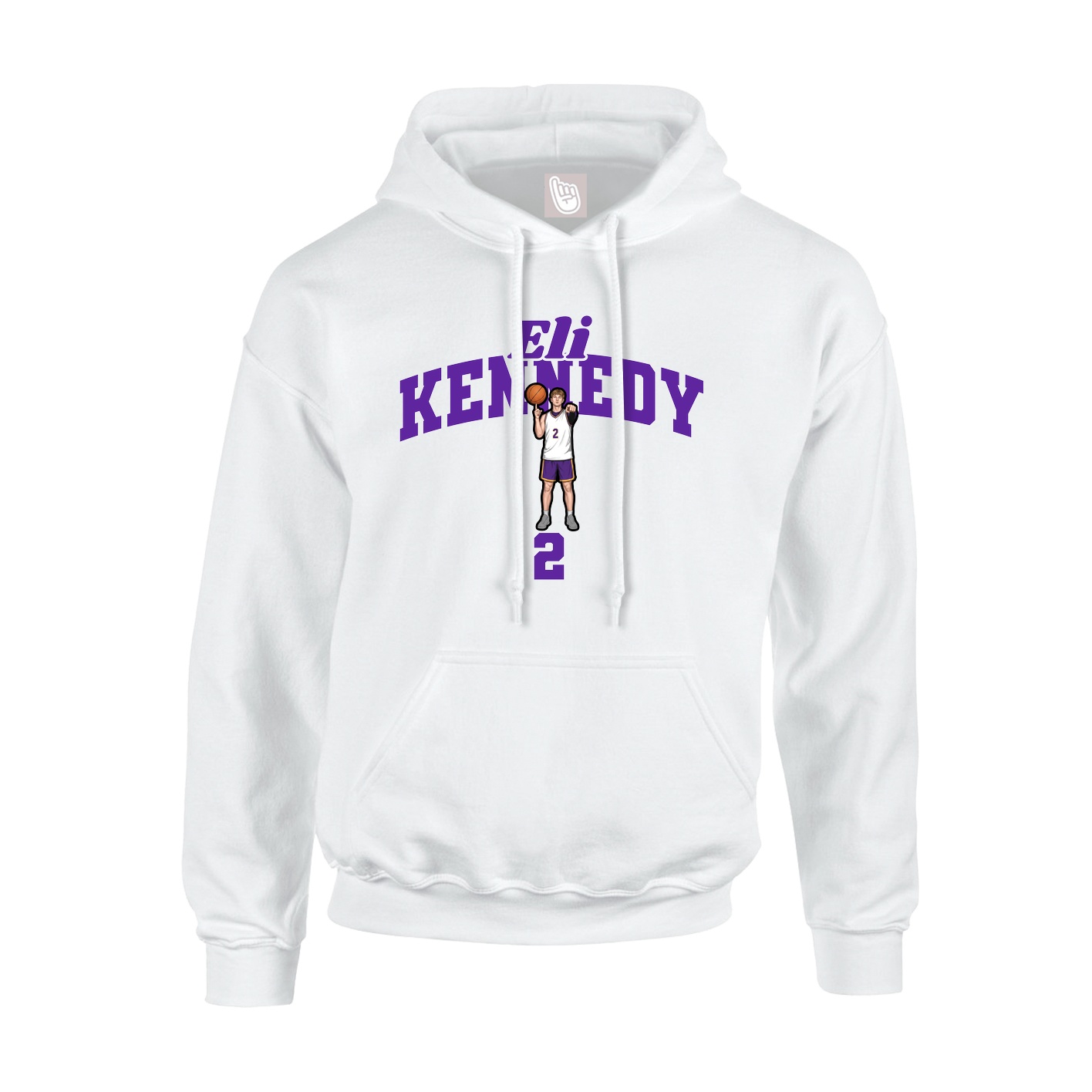 Hoodie — Signature Arch in White