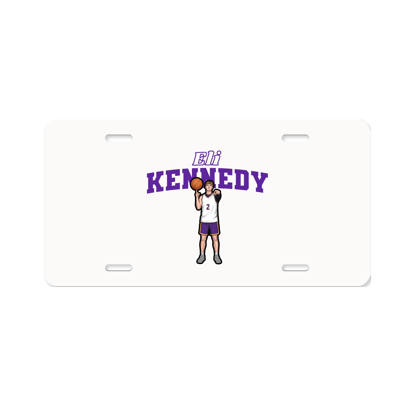 License Plate — Name Arch in Classic