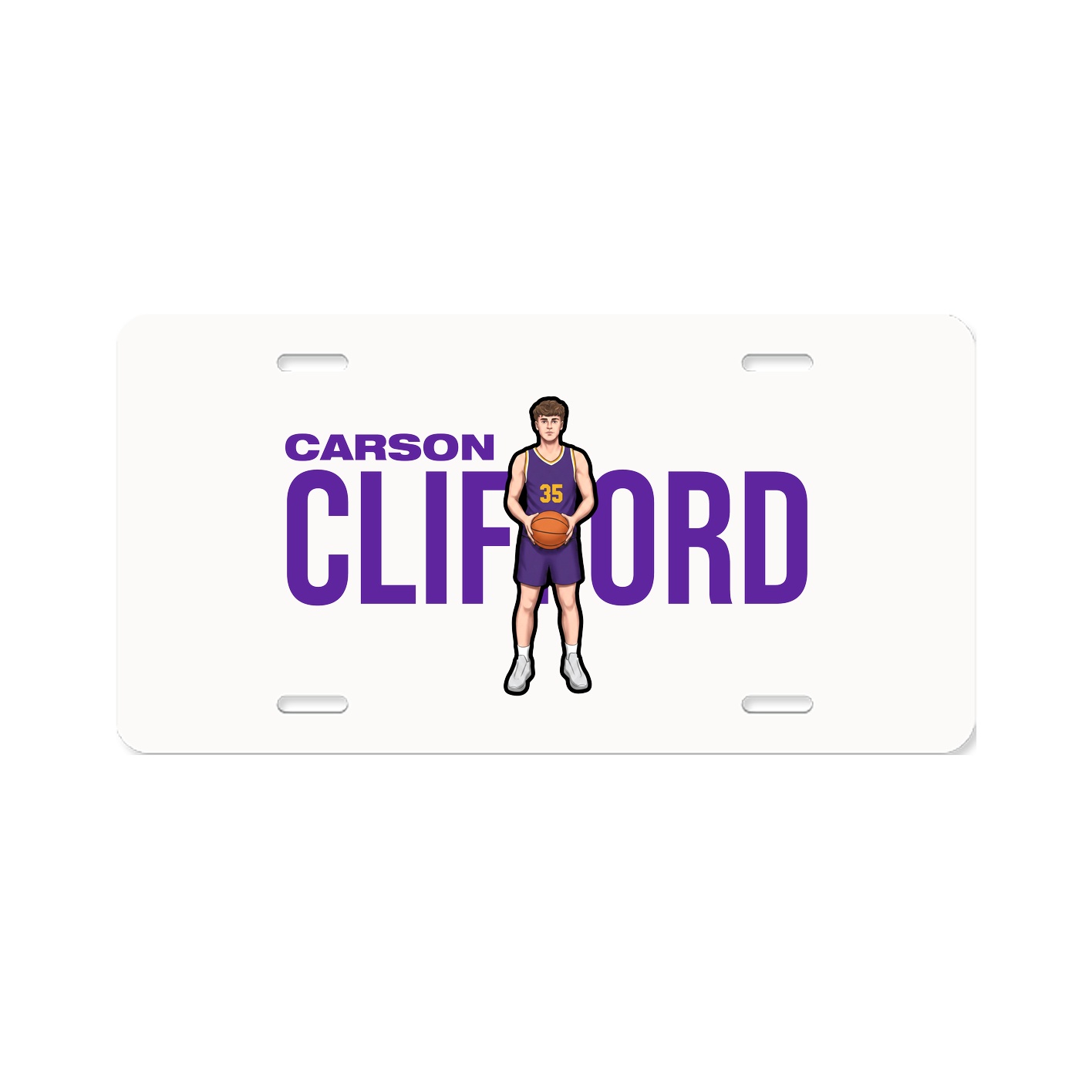 License Plate — Player Name in Classic