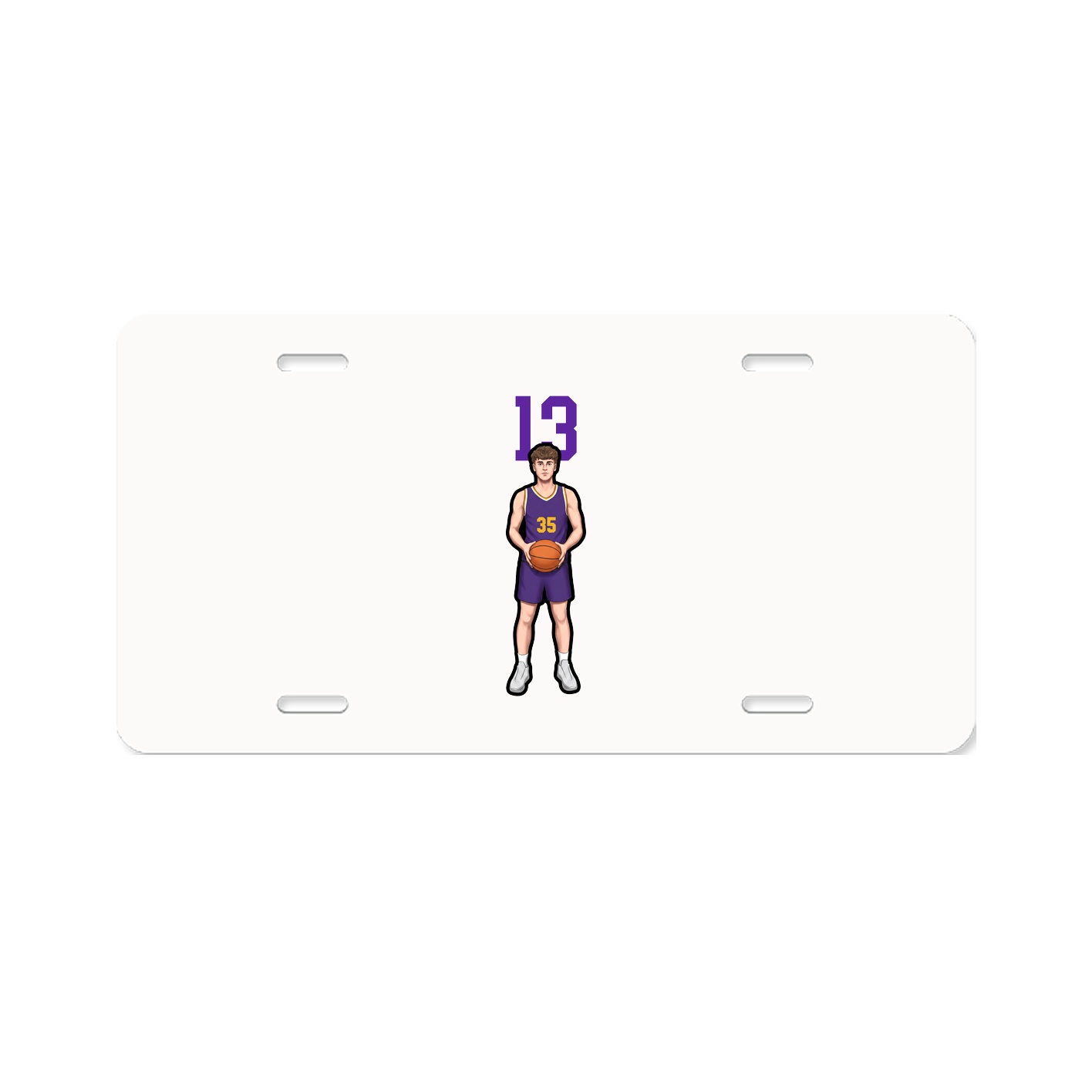 License Plate — Number Top in Classic