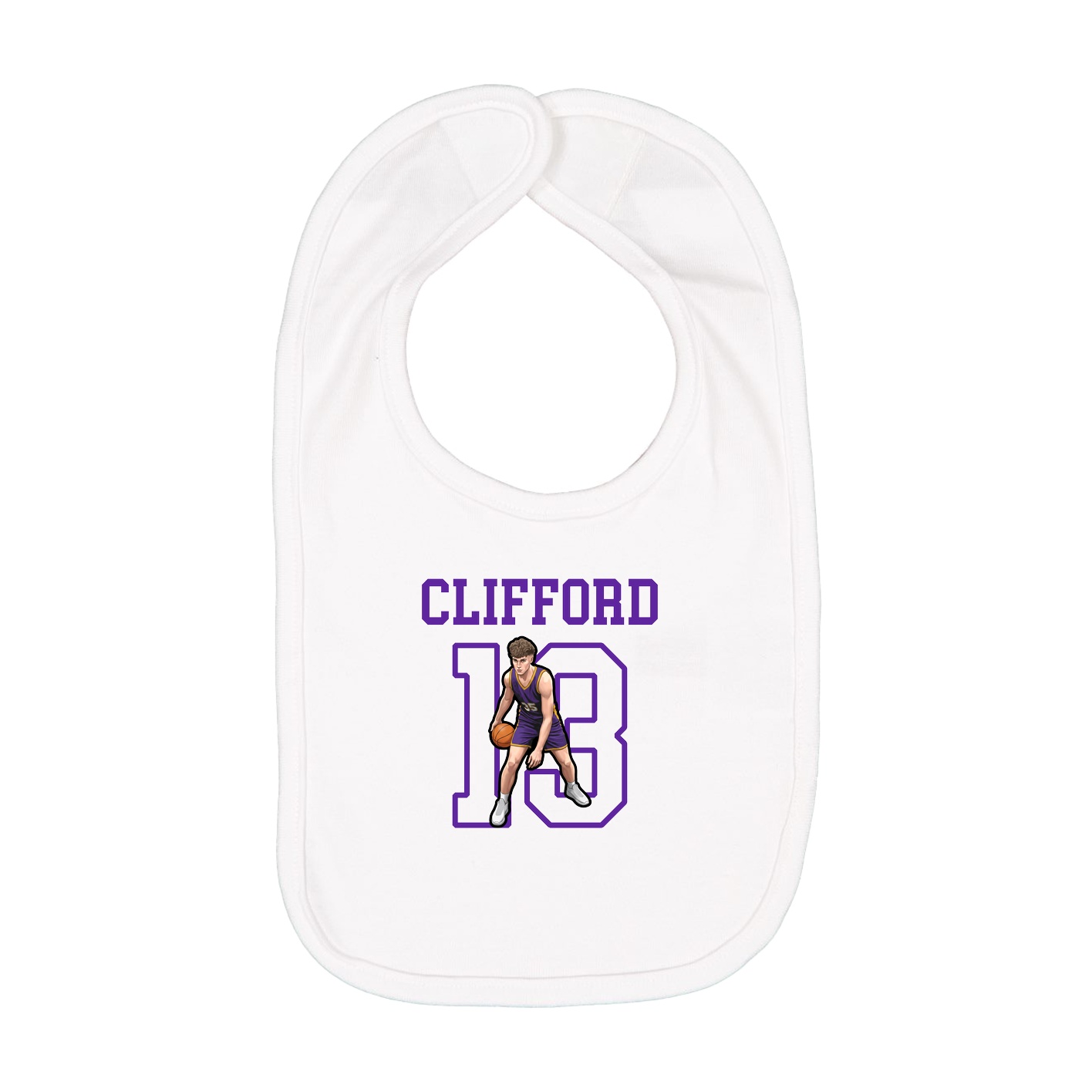 Infant Bib — Shirsey in White