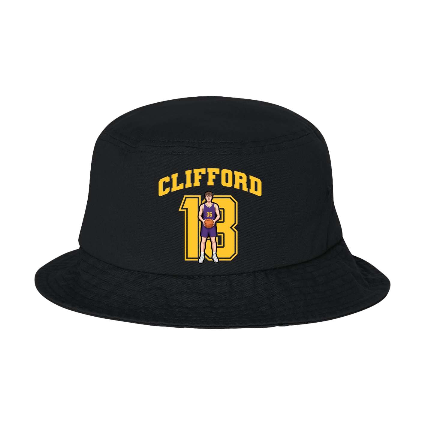 Bucket Cap — Number in Black