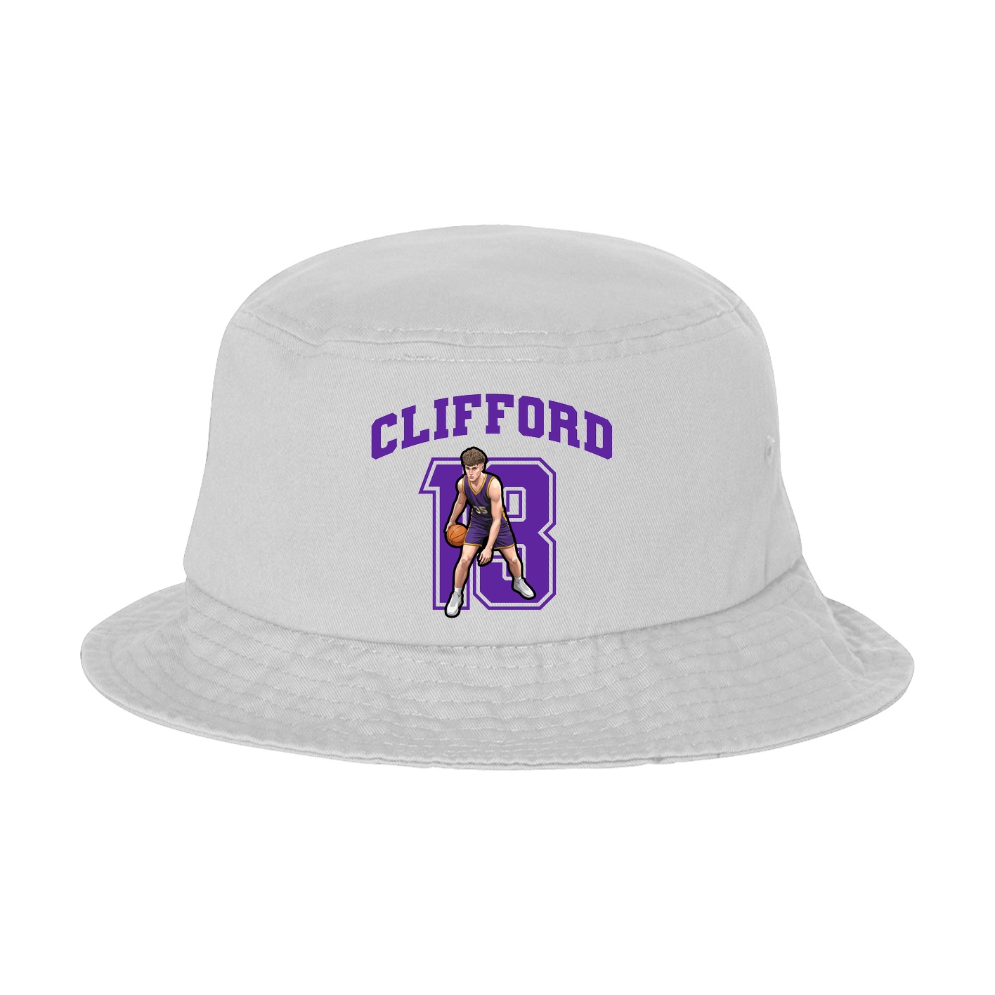 Bucket Cap — Number in White