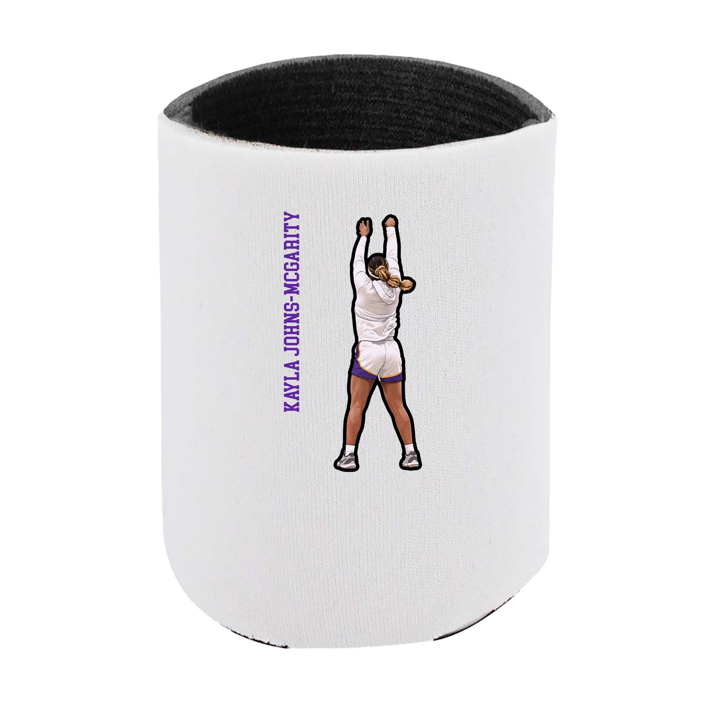 Can Holder — Name Vertical in White