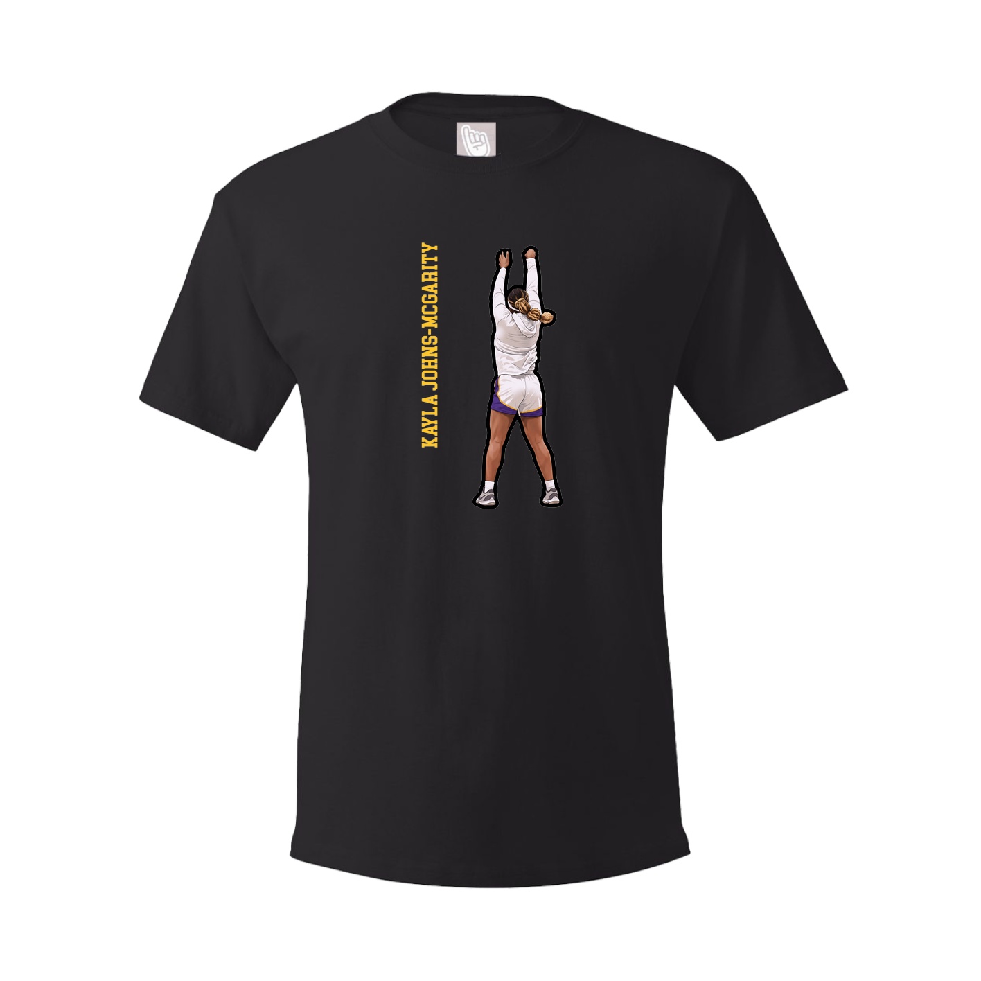 Tee — Name Vertical in Black