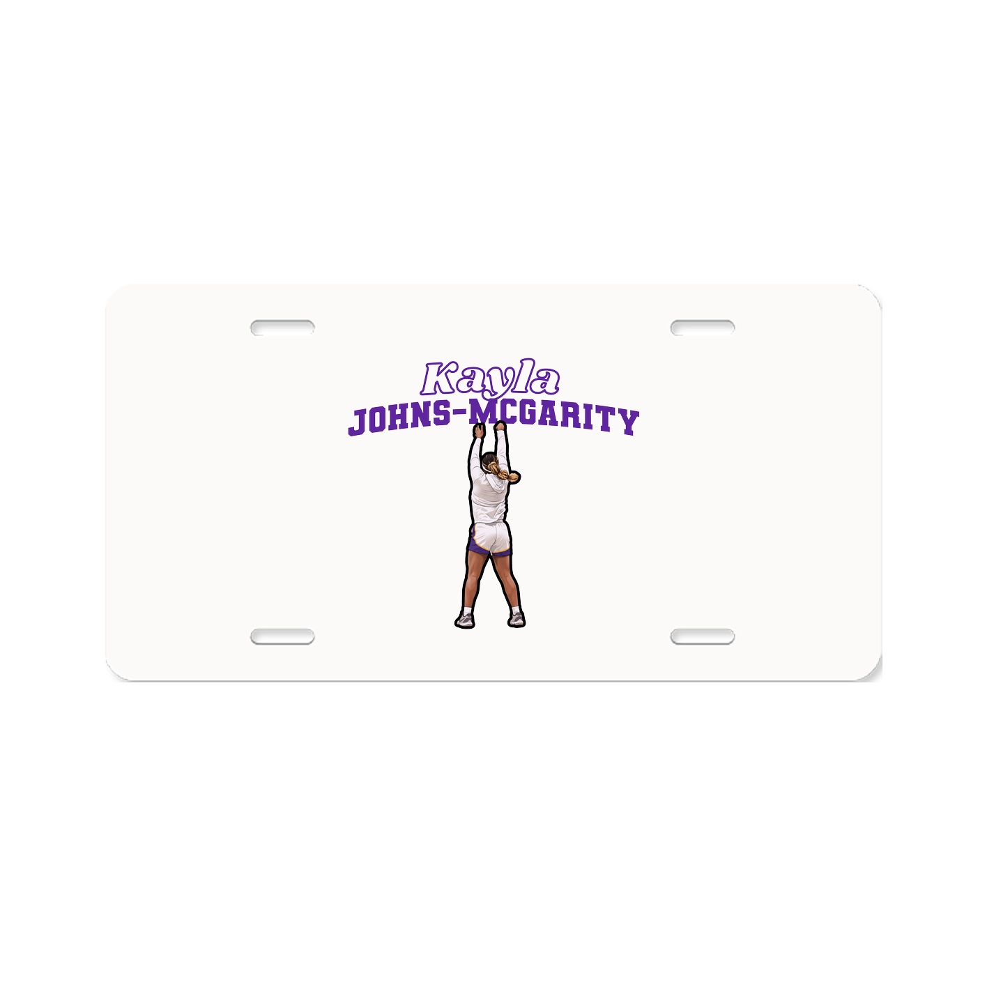 License Plate — Name Arch in Classic