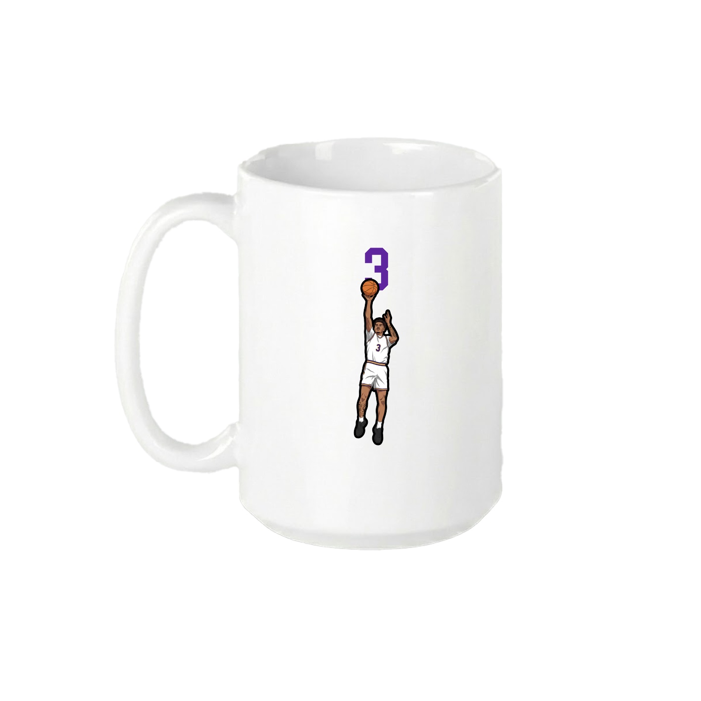 15oz Coffee Mug — Number Top in White