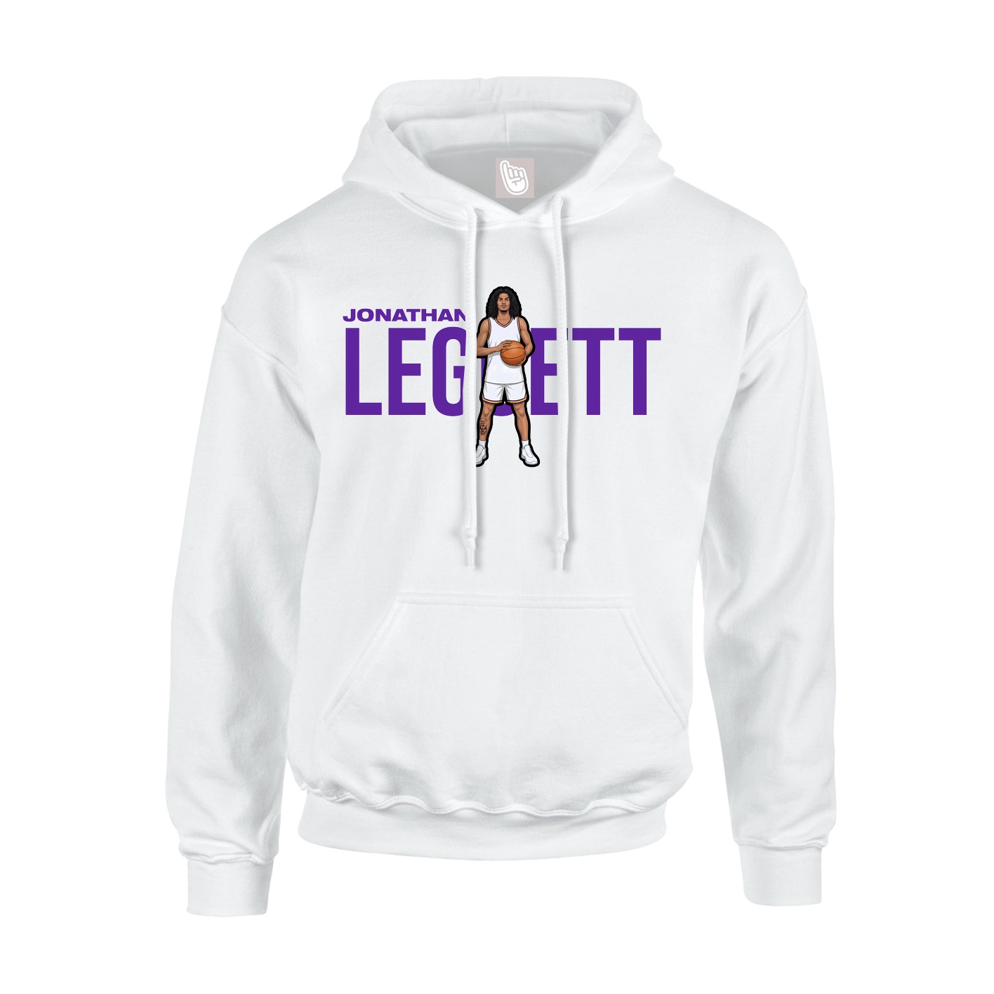 Youth Hoodie — Player Name in White