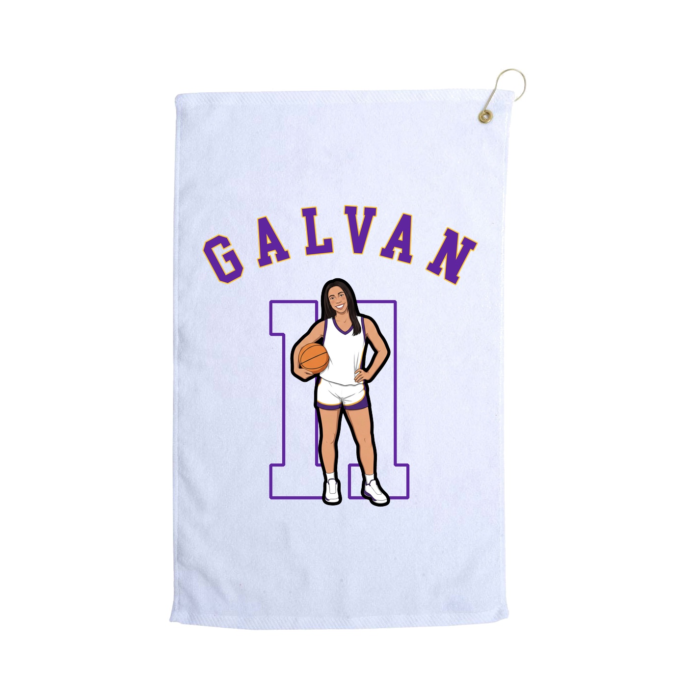 Golf Towel — Shirsey Arch in White