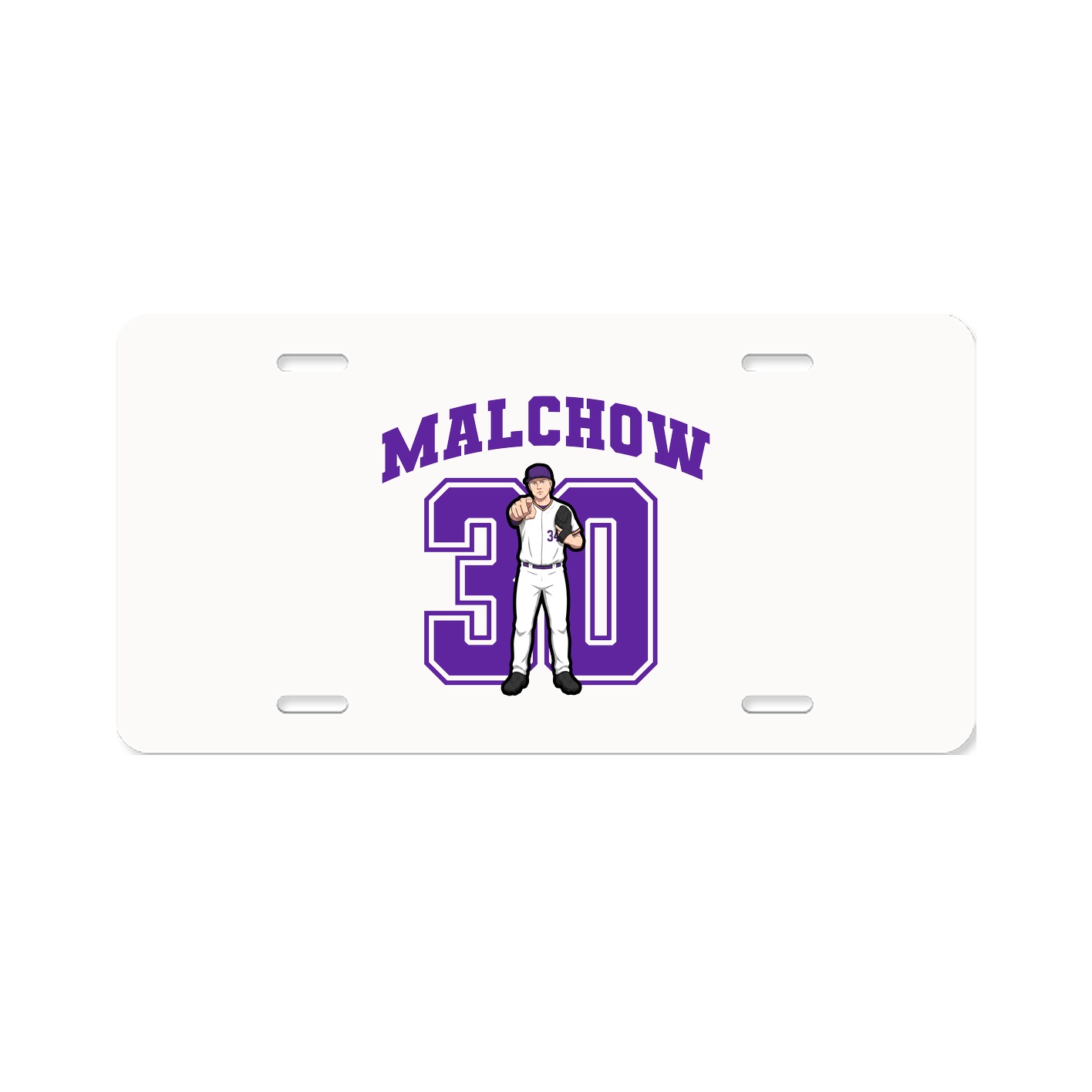 License Plate — Number in Classic