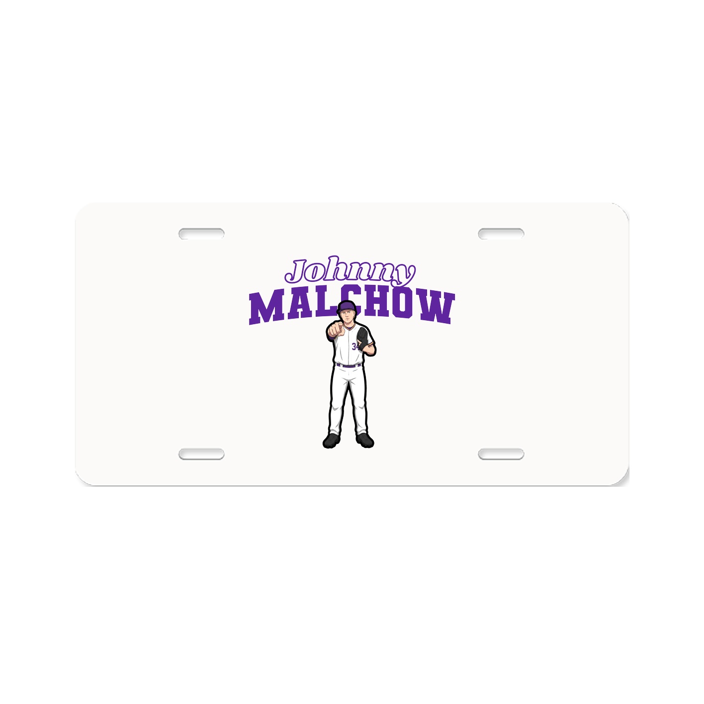 License Plate — Name Arch in Classic