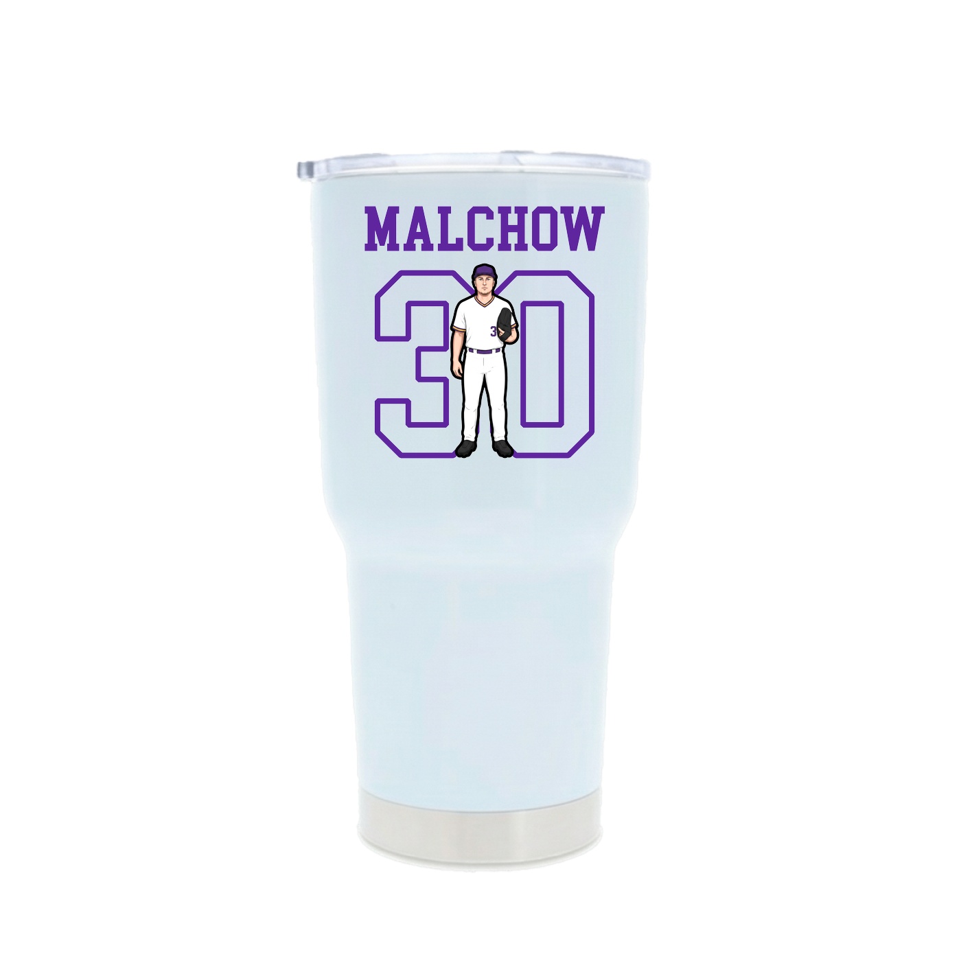 30oz Stainless Steel Tumbler — Shirsey in White