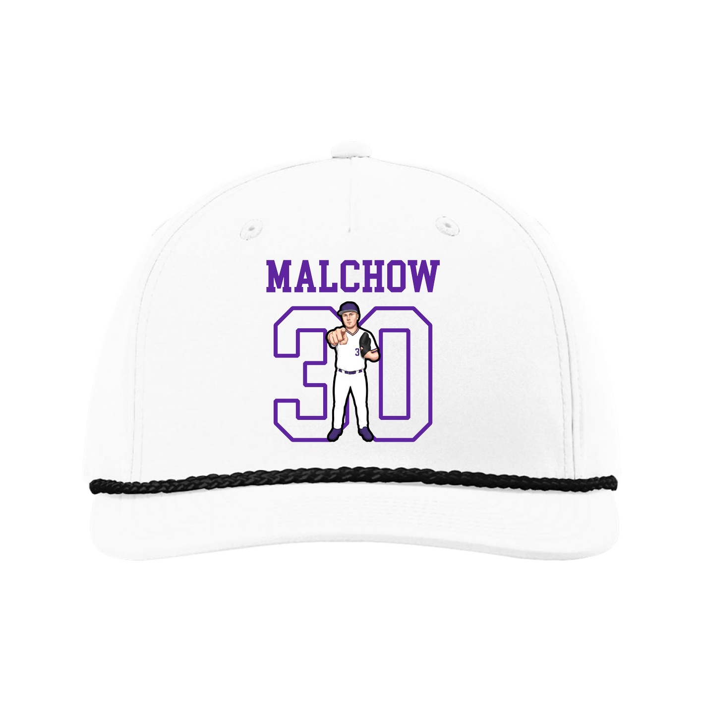 Five-Panel Classic Rope Cap — Shirsey in White