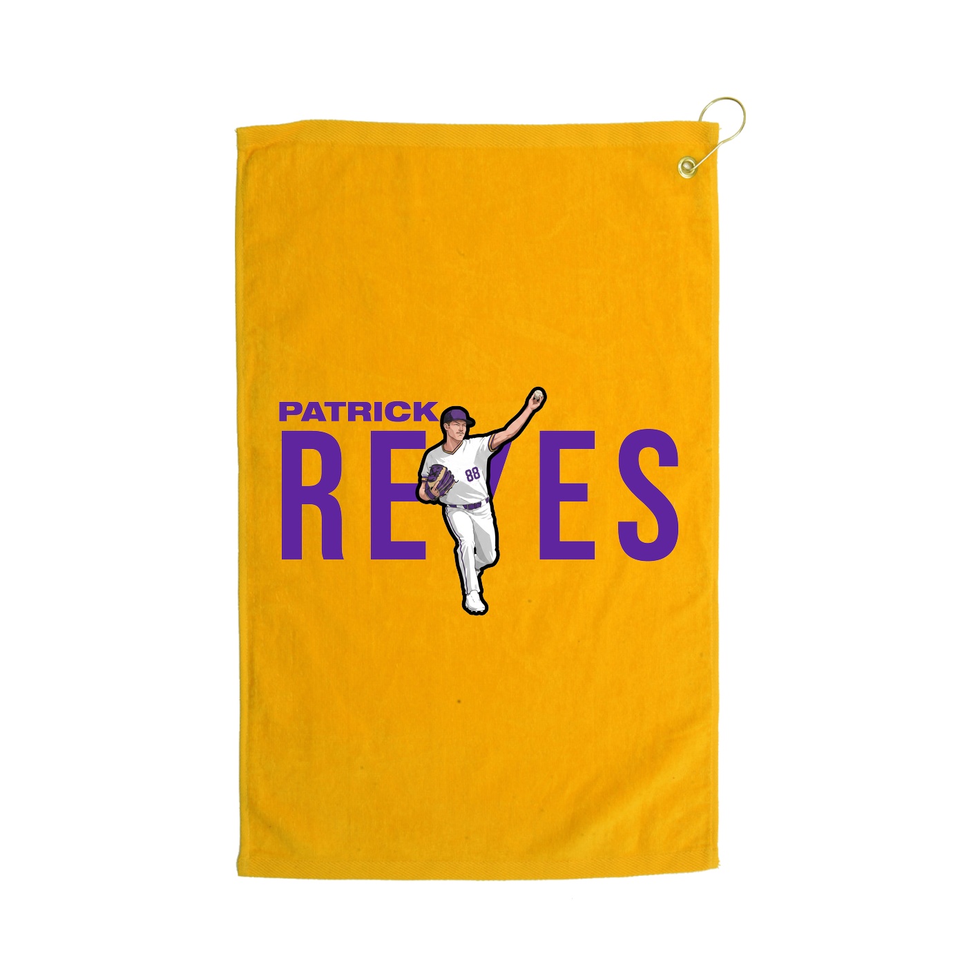 Golf Towel — Player Name in Gold