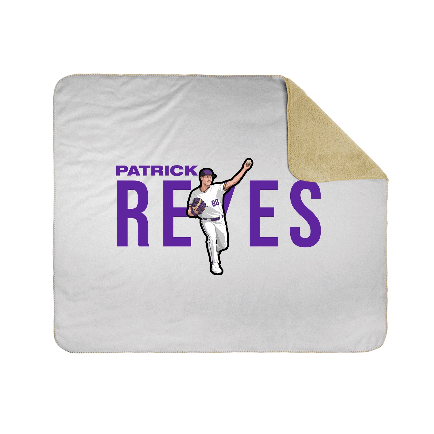 Throw Blanket — Player Name in White