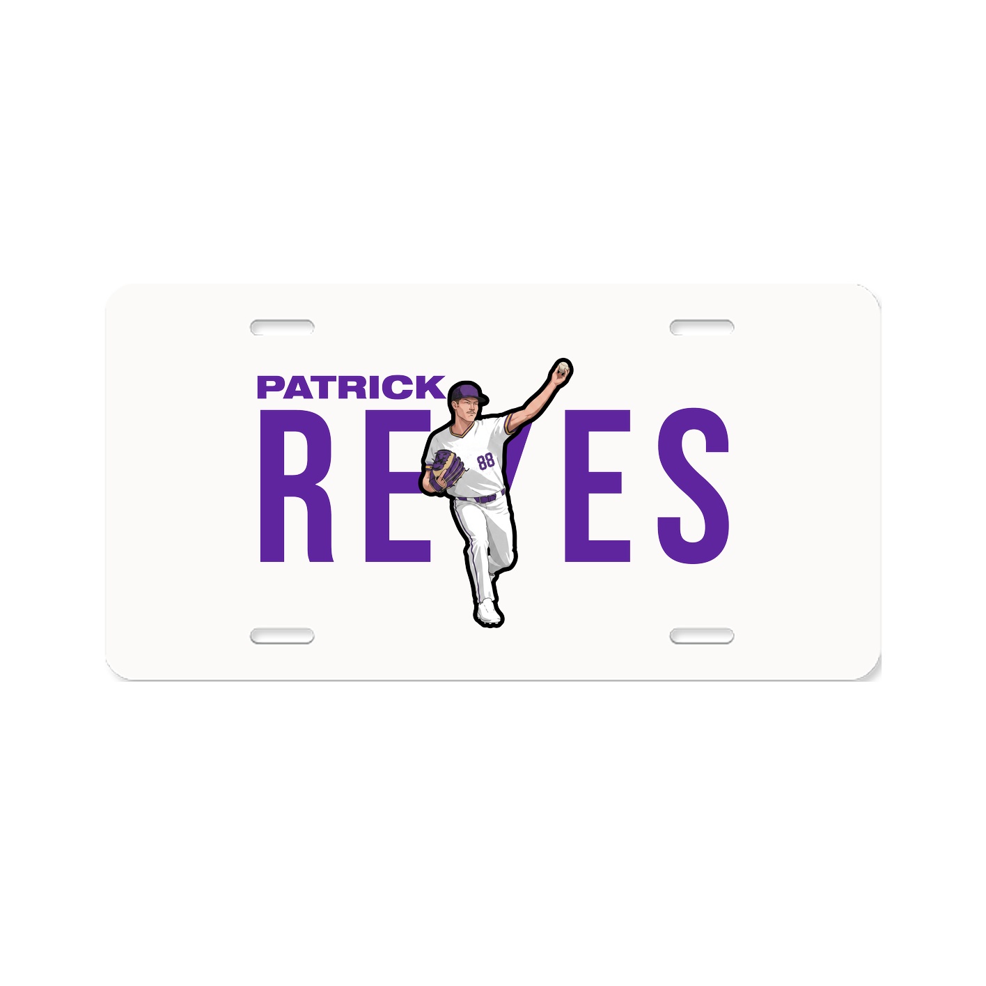 License Plate — Player Name in Classic