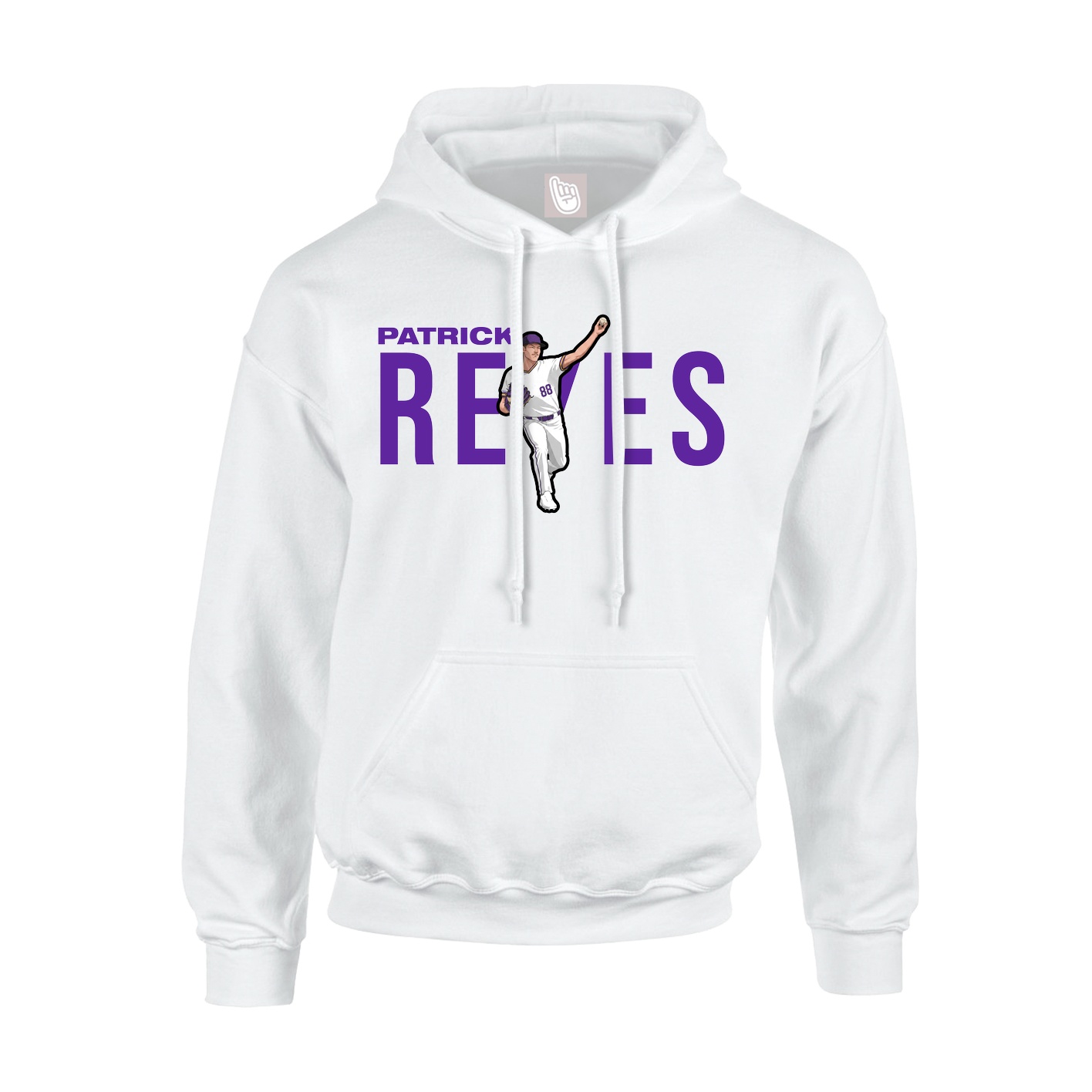 Youth Hoodie — Player Name in White