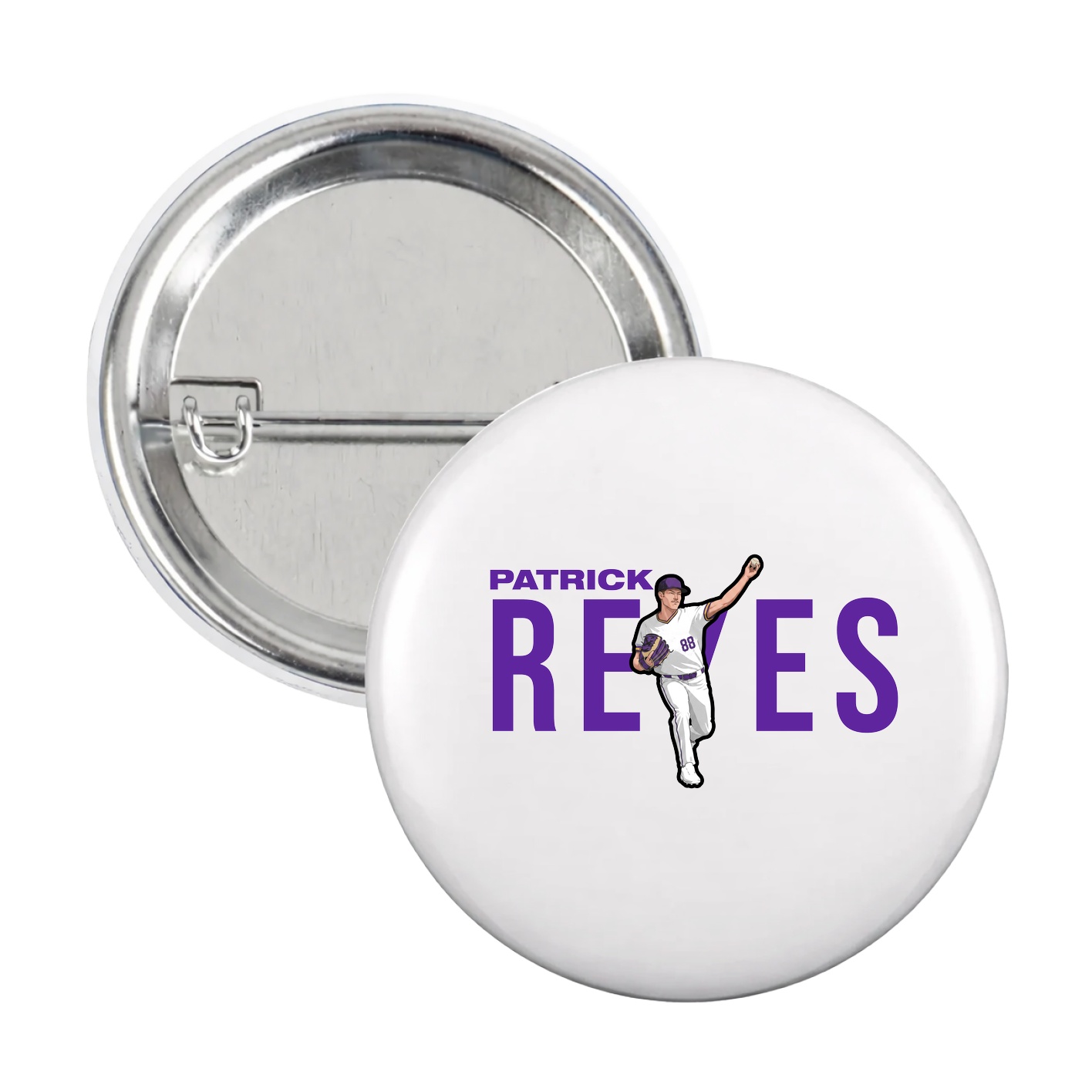 Game Day Button — Player Name in White