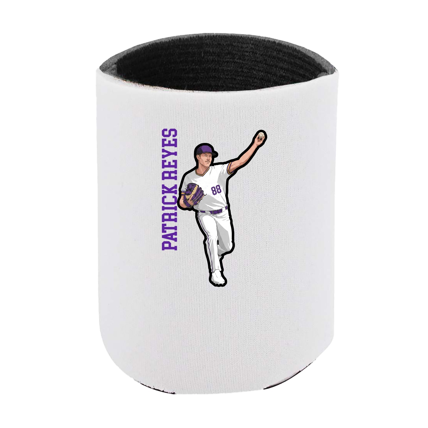 Can Holder — Name Vertical in White