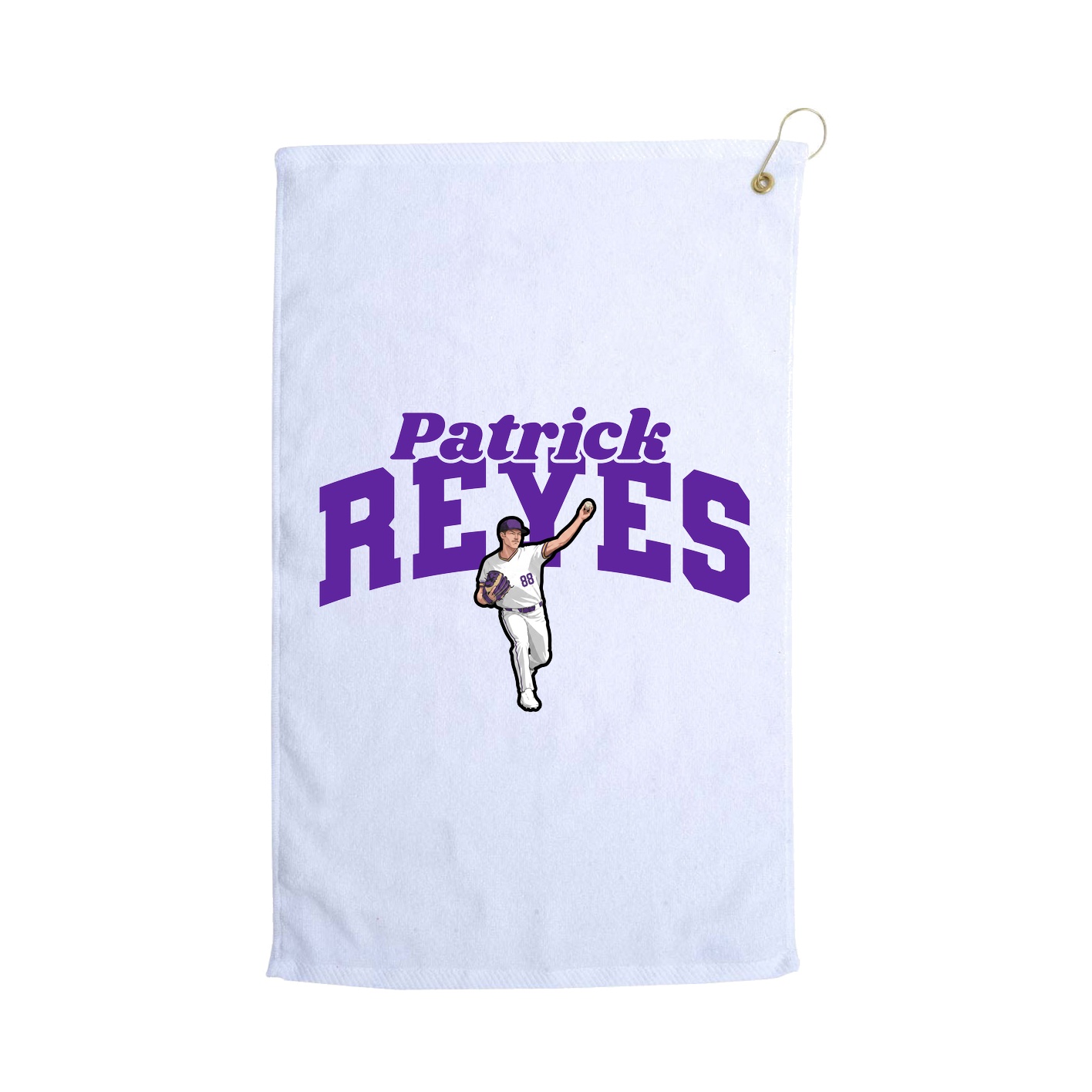 Golf Towel — Signature Arch in White