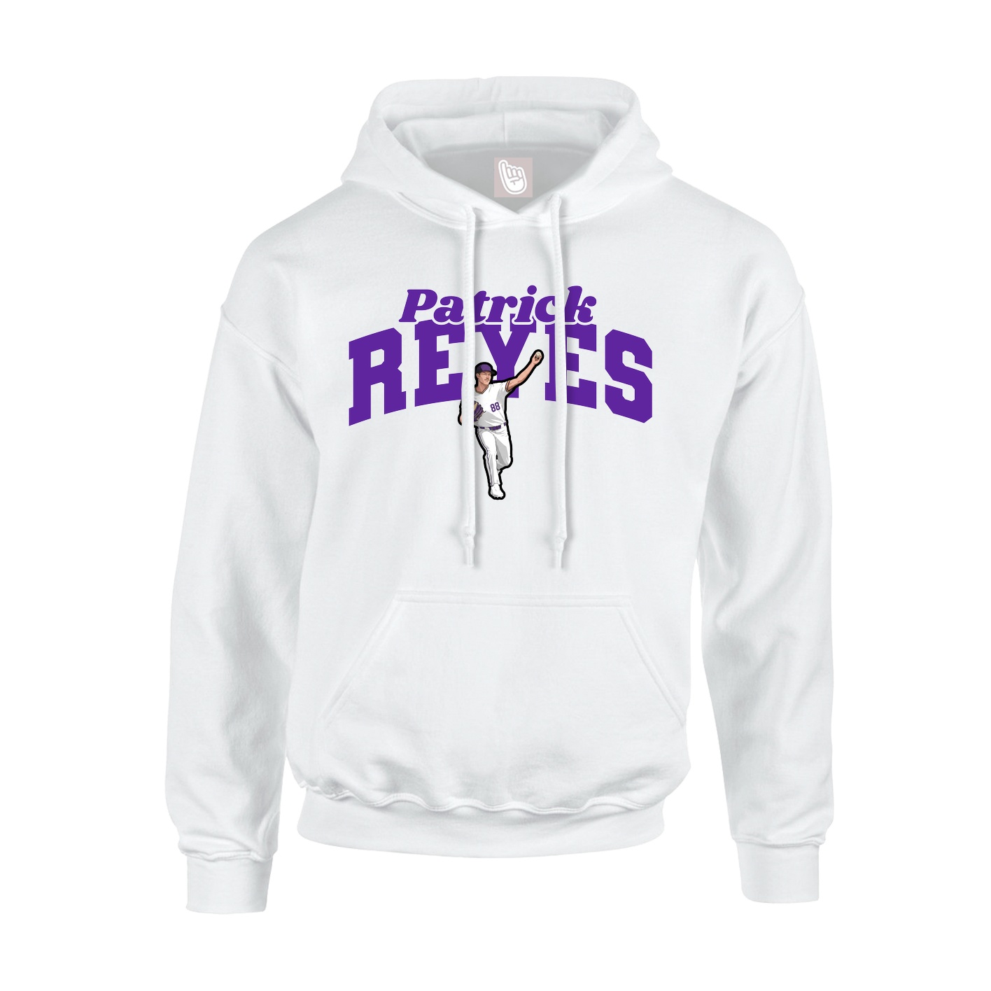 Hoodie — Signature Arch in White
