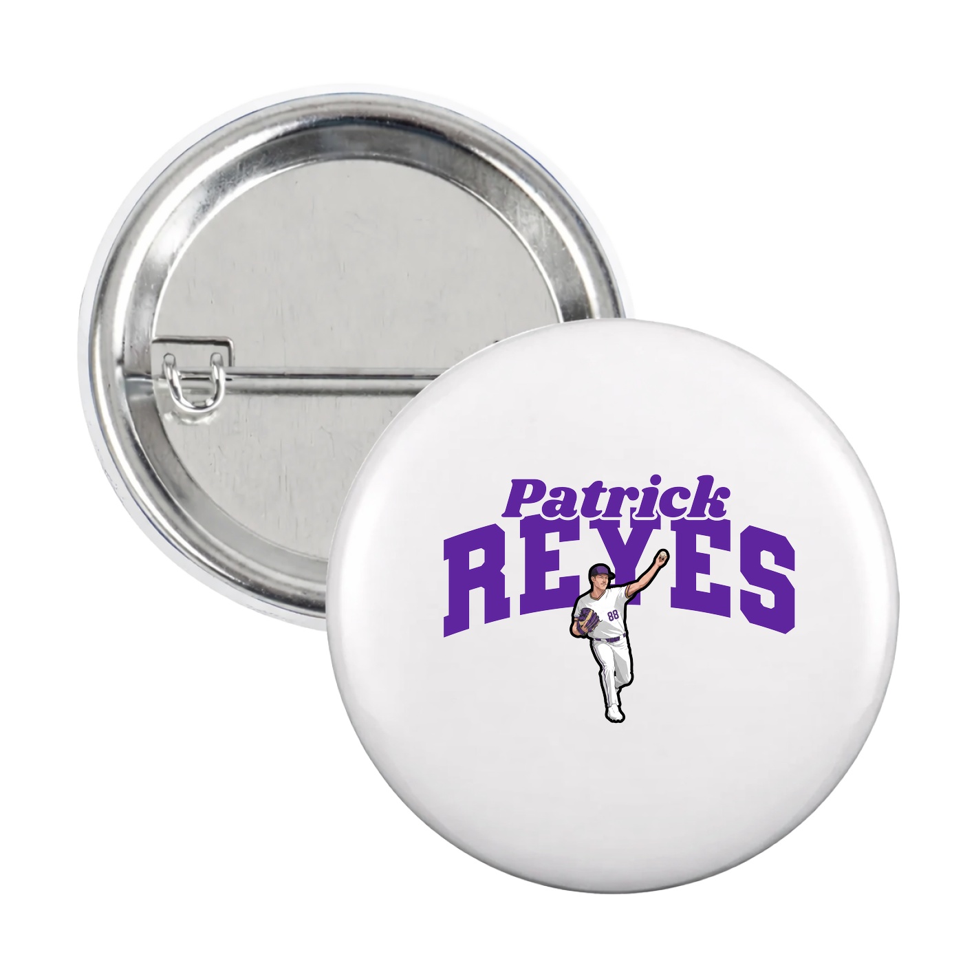 Game Day Button — Signature Arch in White