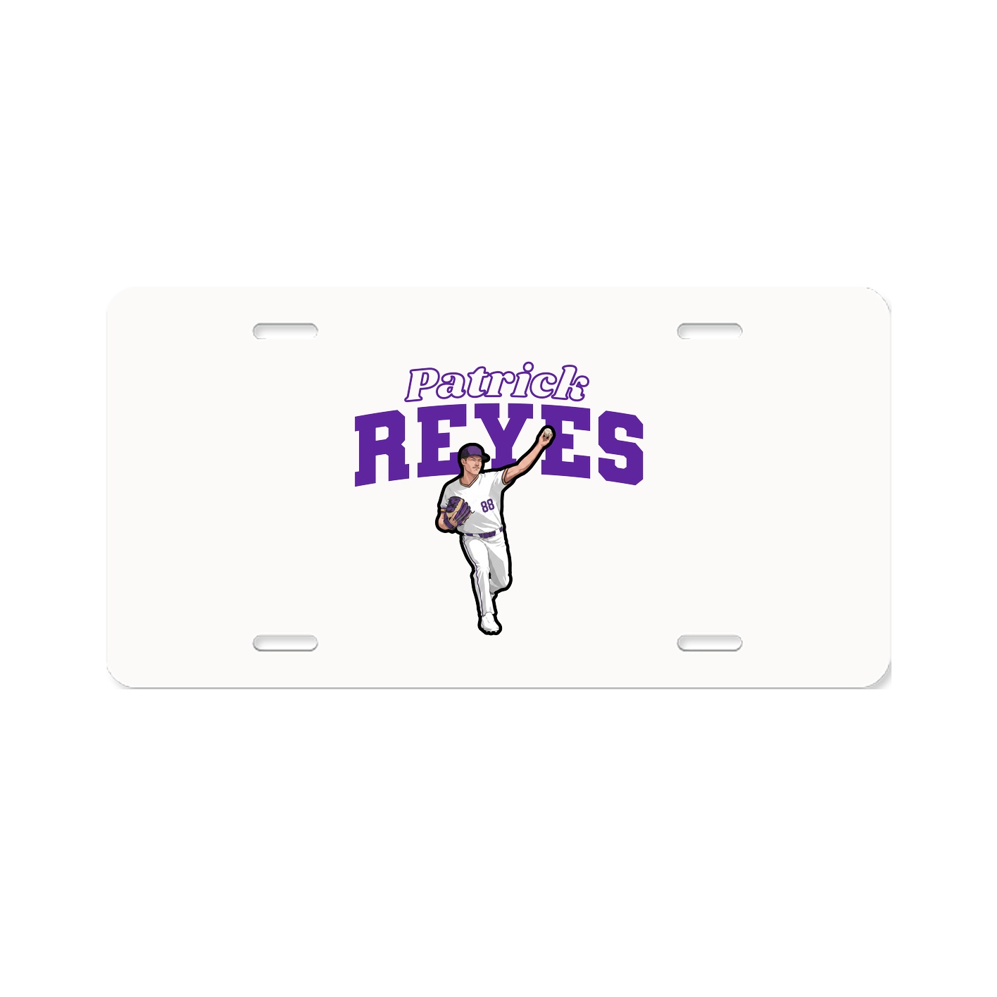 License Plate — Name Arch in Classic