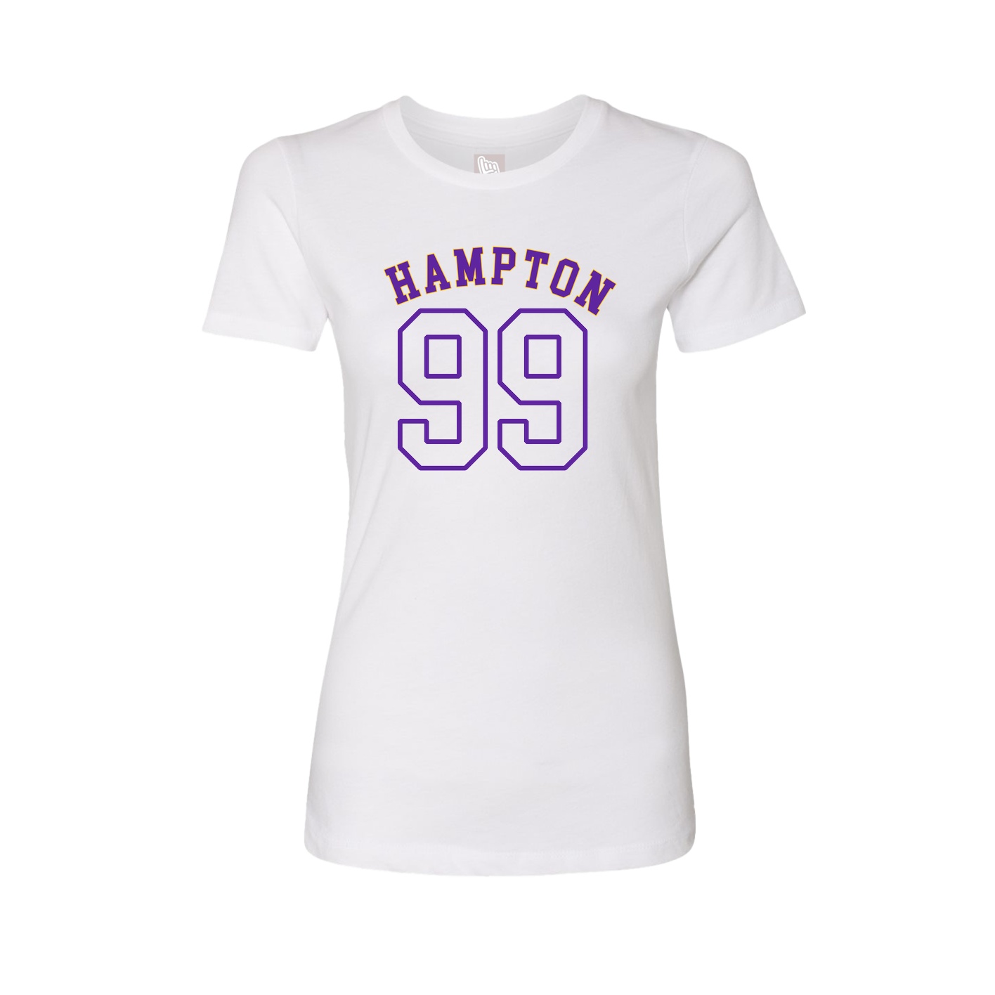Fitted Women's Tee — Shirsey Arch in White