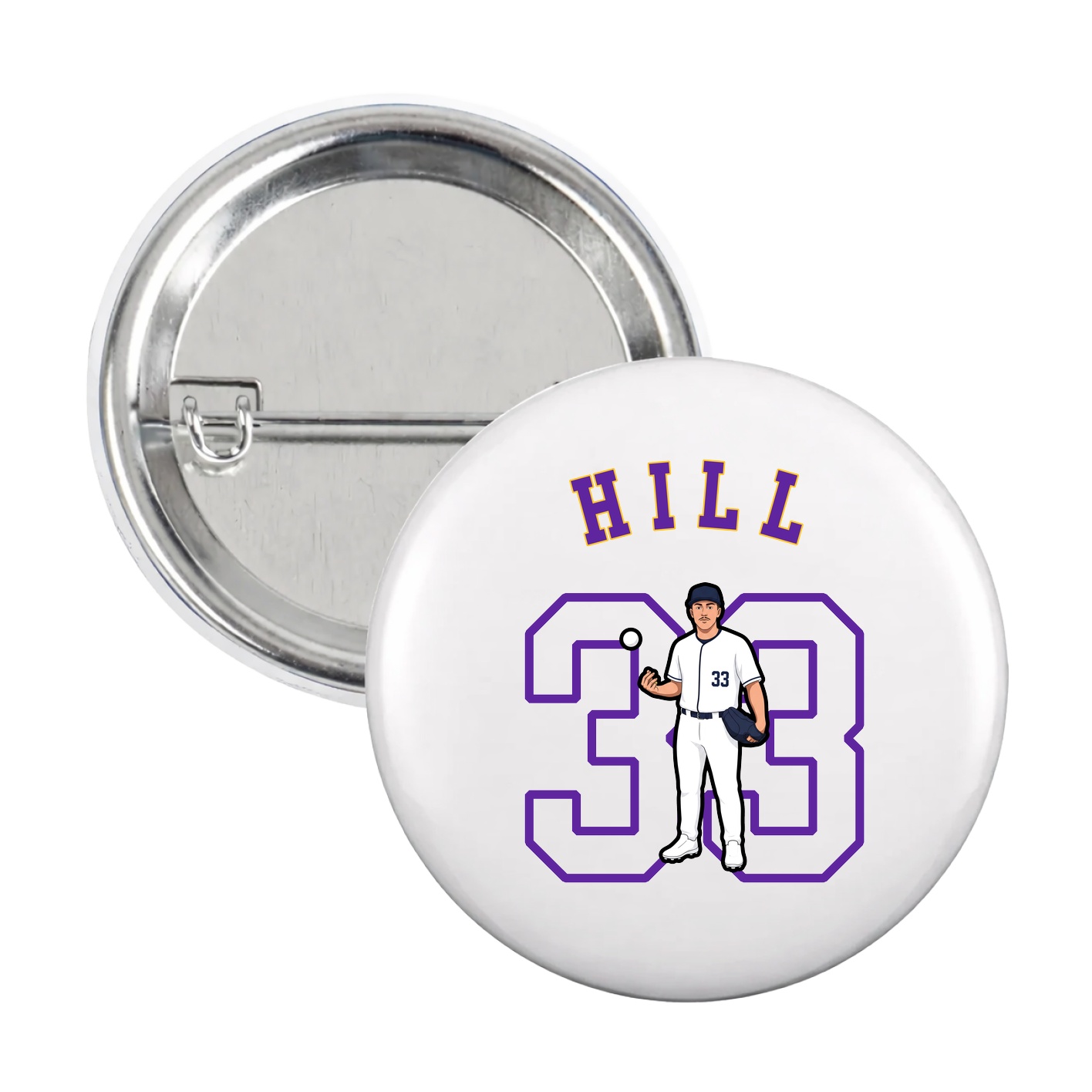 Game Day Button — Shirsey Arch in White