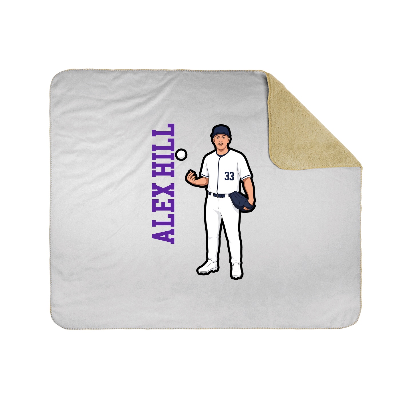 50x60 Sherpa Lined Throw Blanket