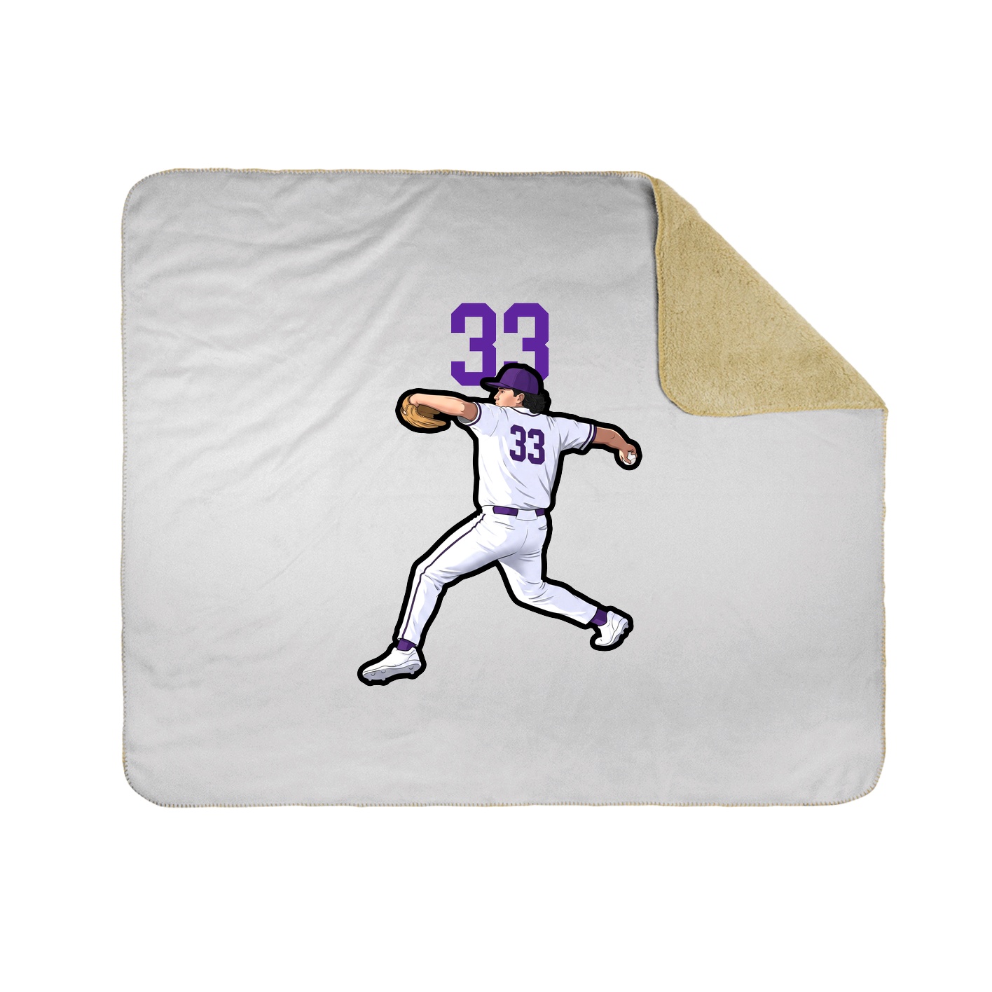 50x60 Sherpa Lined Throw Blanket