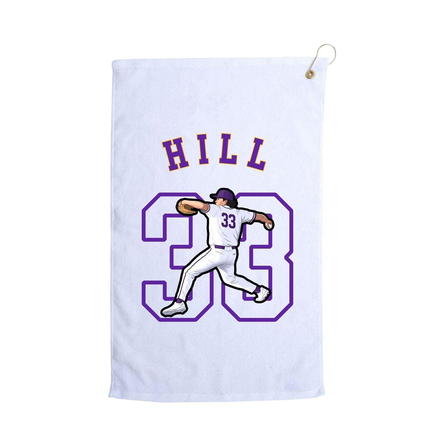 Golf Towel — Shirsey Arch in White