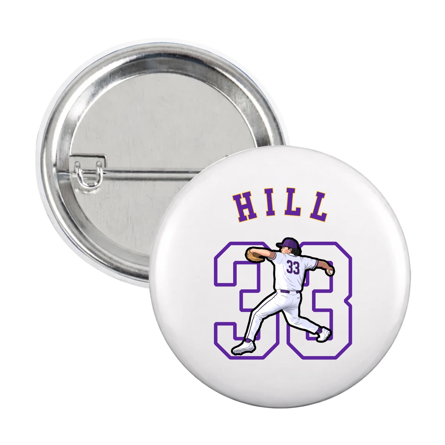 Game Day Button — Shirsey Arch in White