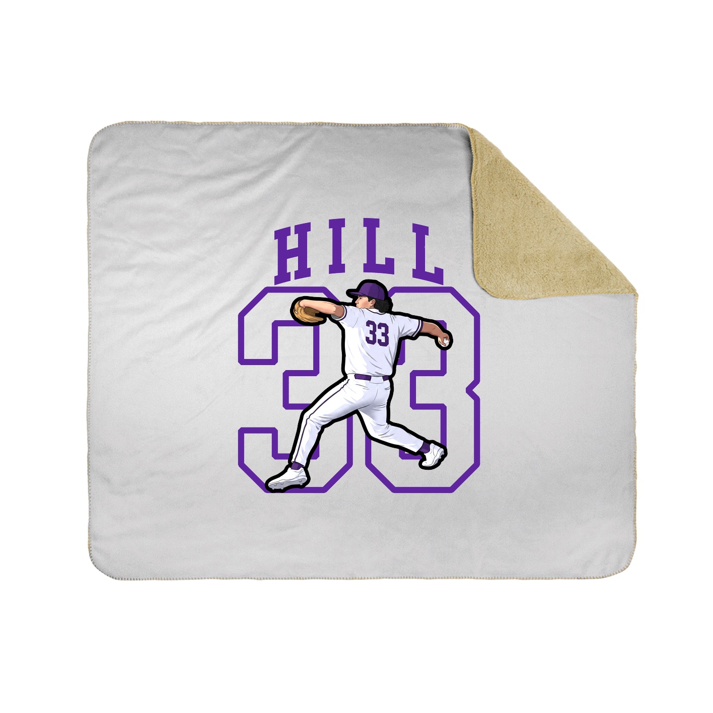 50x60 Sherpa Lined Throw Blanket