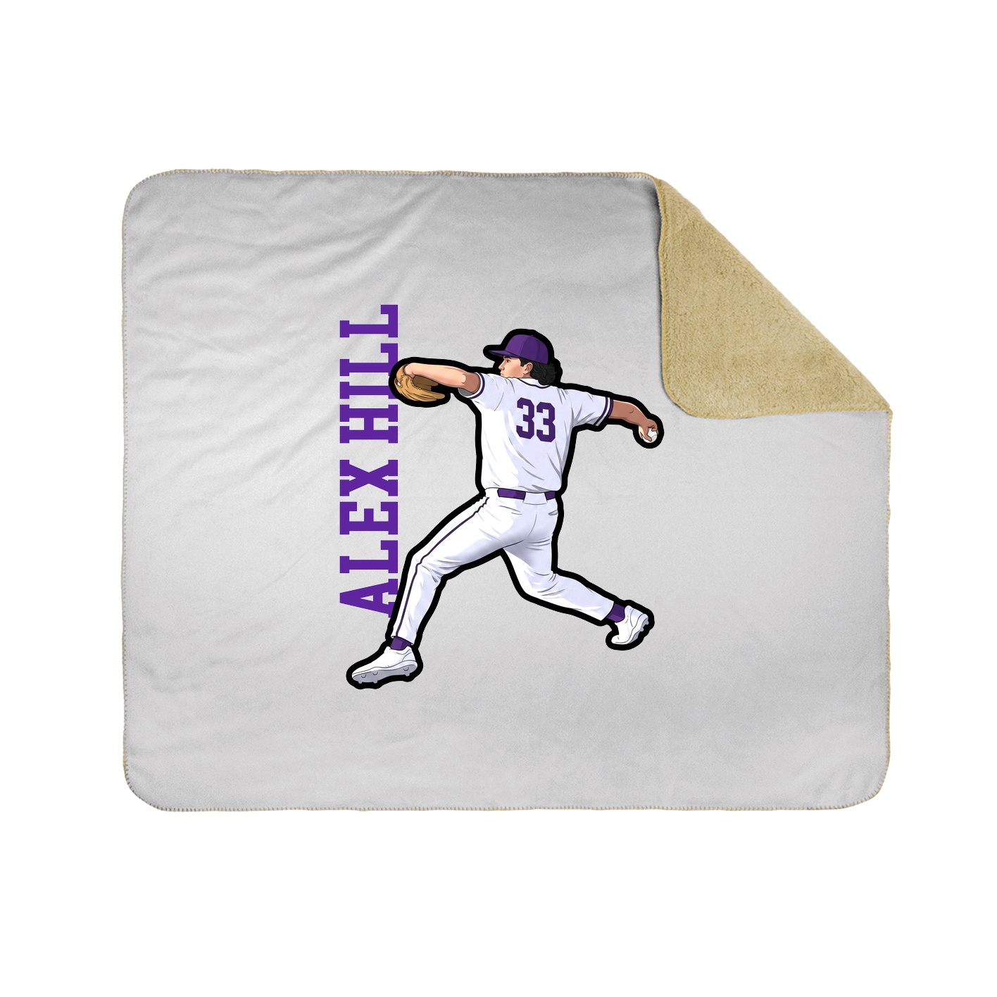 50x60 Sherpa Lined Throw Blanket