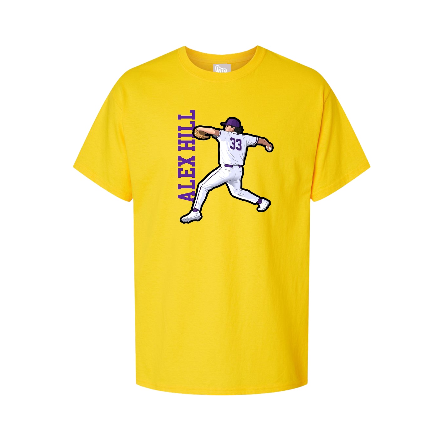 Tee — Name Vertical in Gold