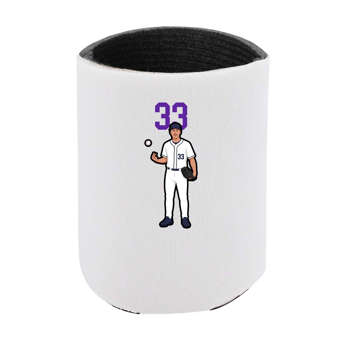 Can Holder — Number Top in White