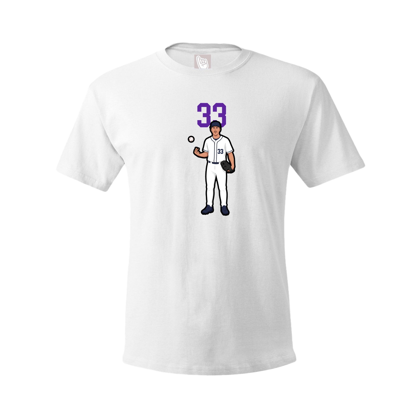 Tee — Number Top in White