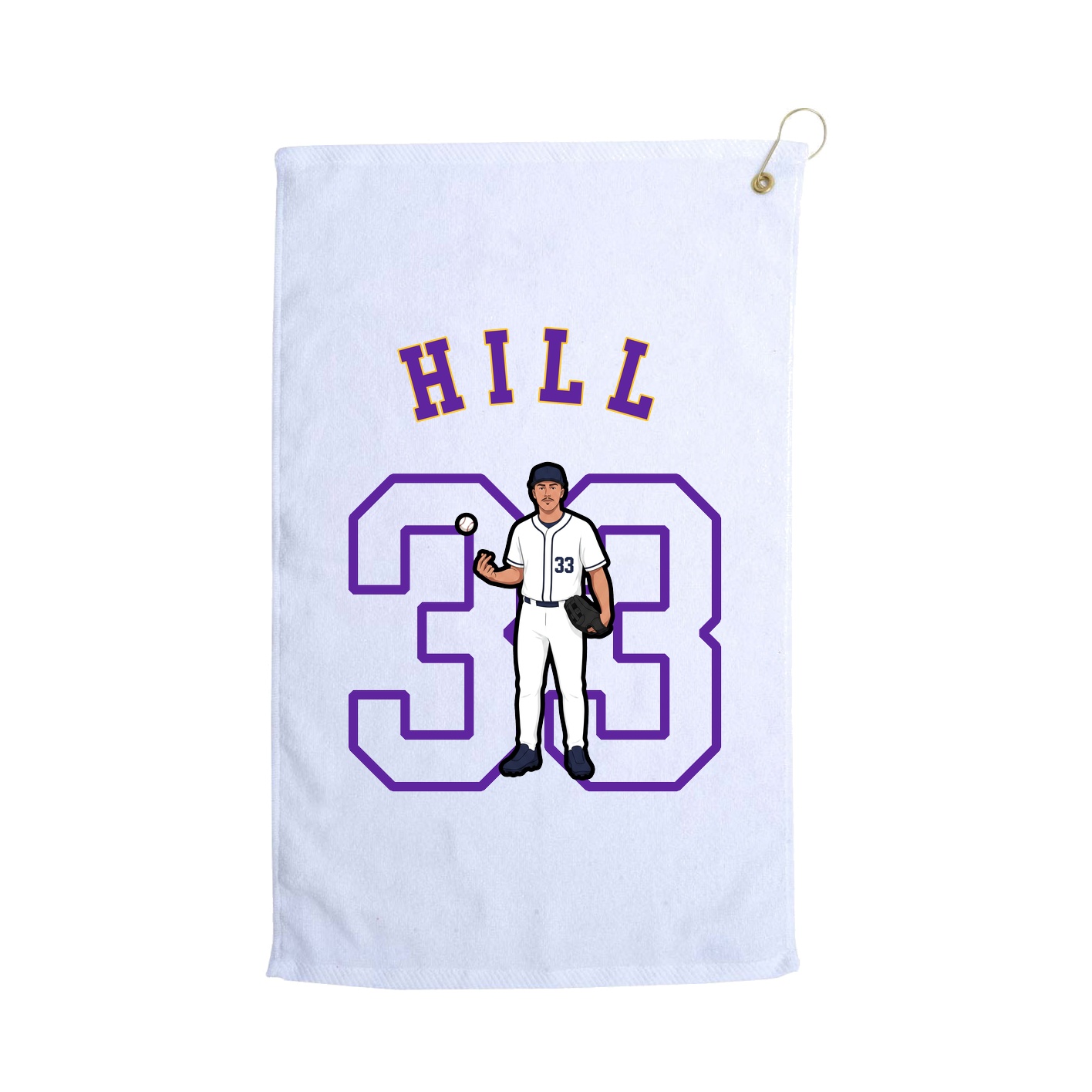 Golf Towel — Shirsey Arch in White