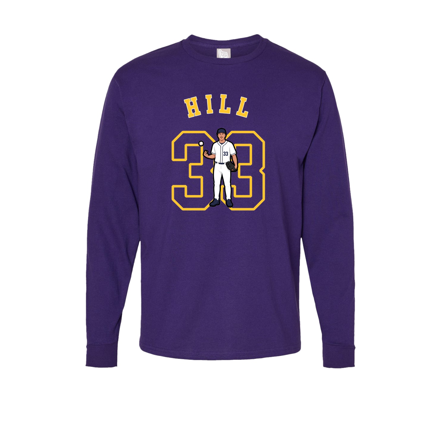 Long Sleeve Tee — Shirsey Arch in Purple