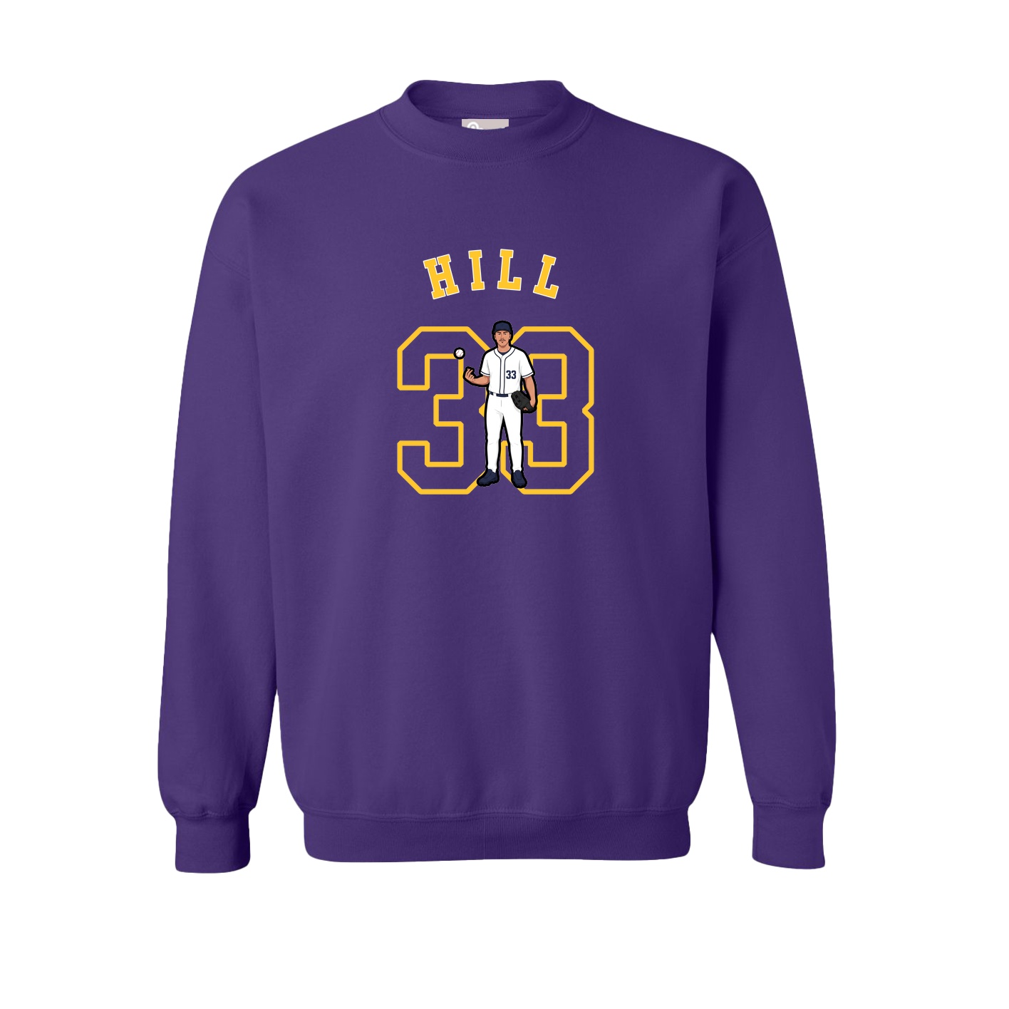 Fleece Crew — Shirsey Arch in Purple