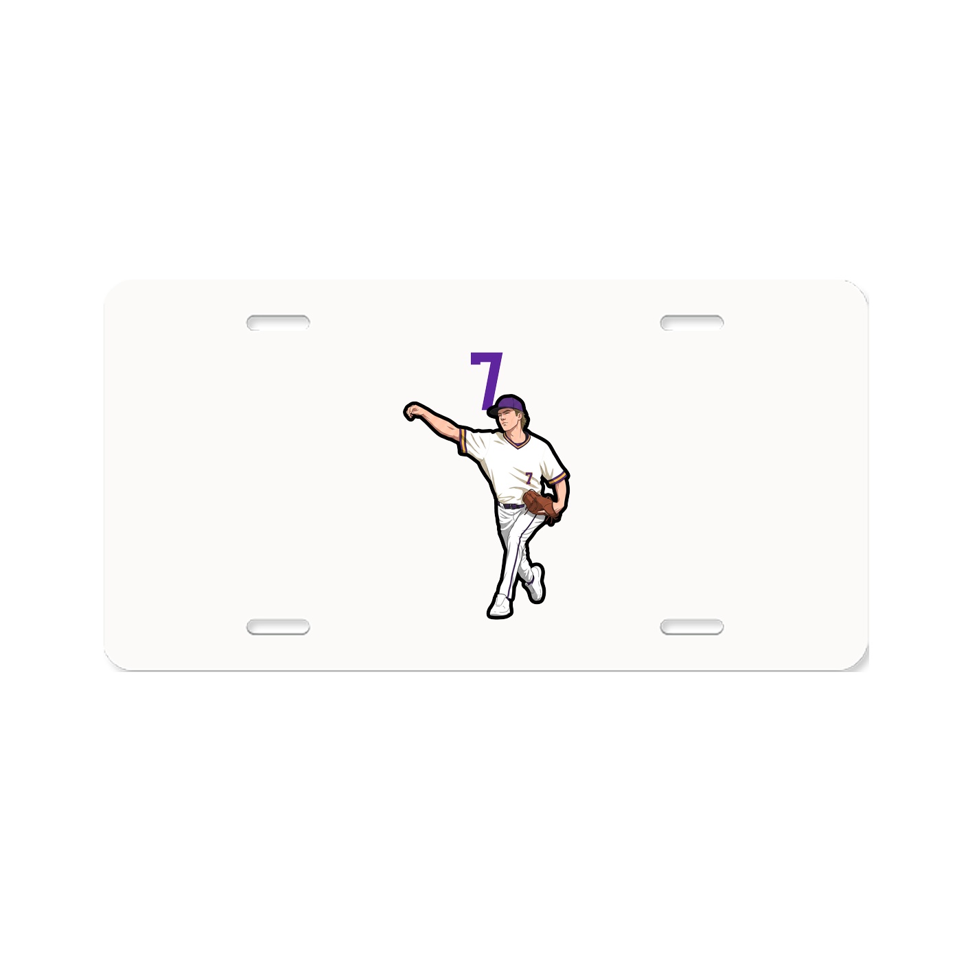 License Plate — Number Top in Classic
