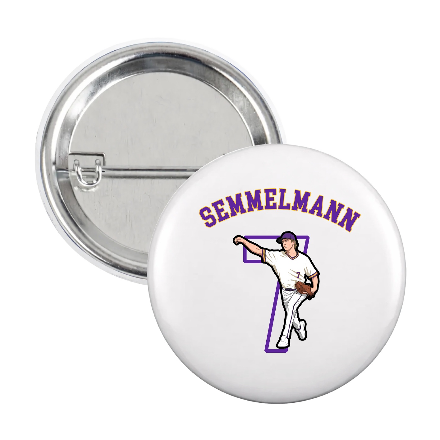 Game Day Button — Shirsey Arch in White